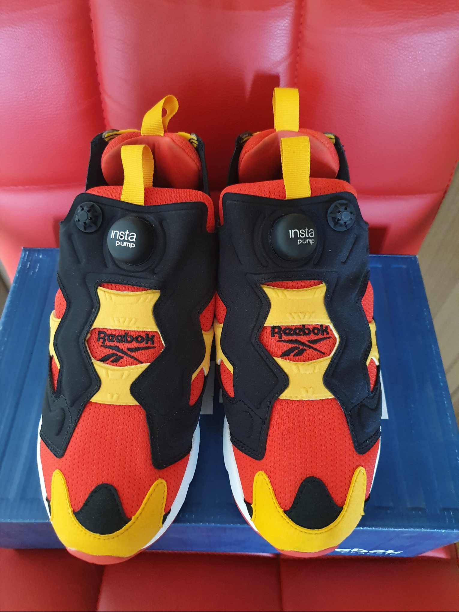 Reebok Instapump Fury OG Black Red 착용 스타일