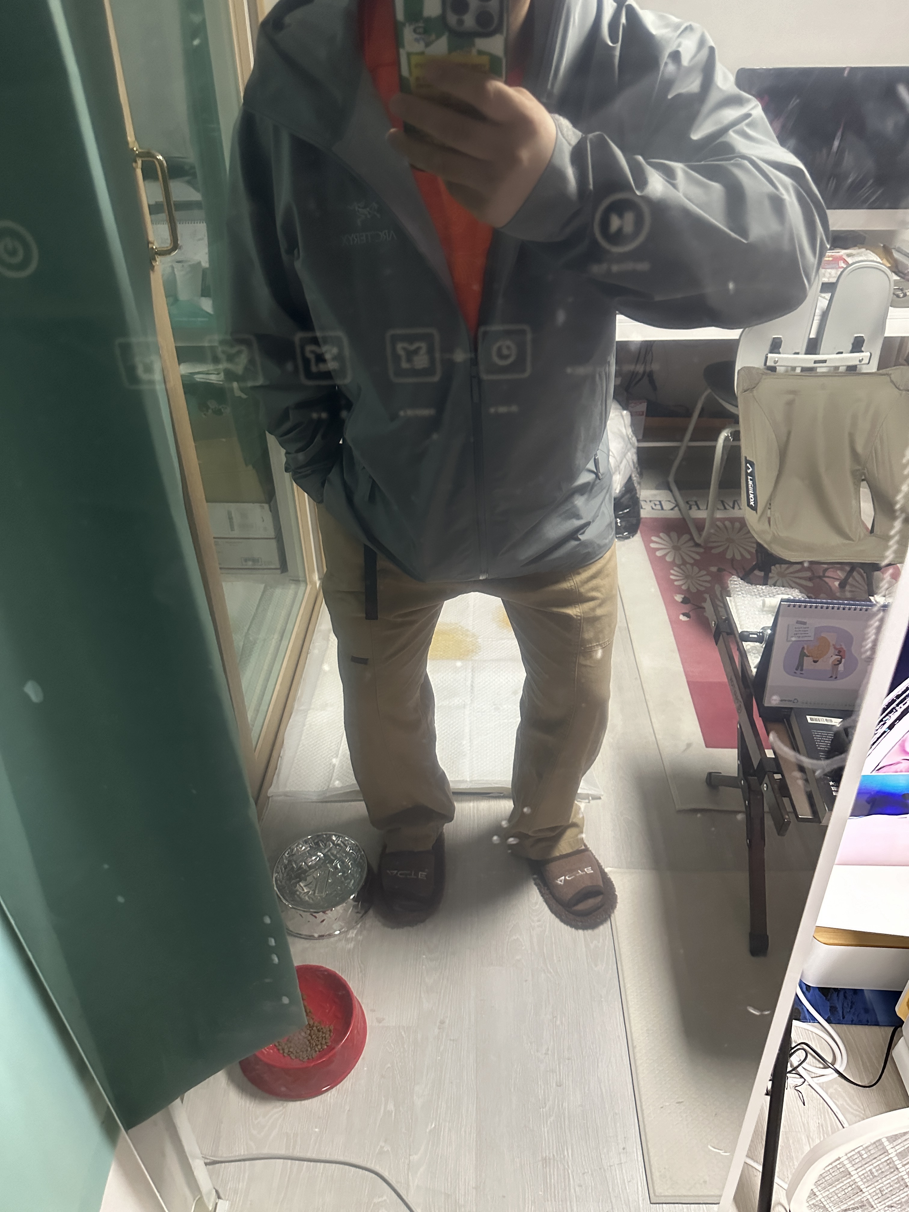 Salomon XT-6 Gore-Tex Night Sky, Arc'teryx Beta LT Jacket Pixel 착용 스타일 - 2