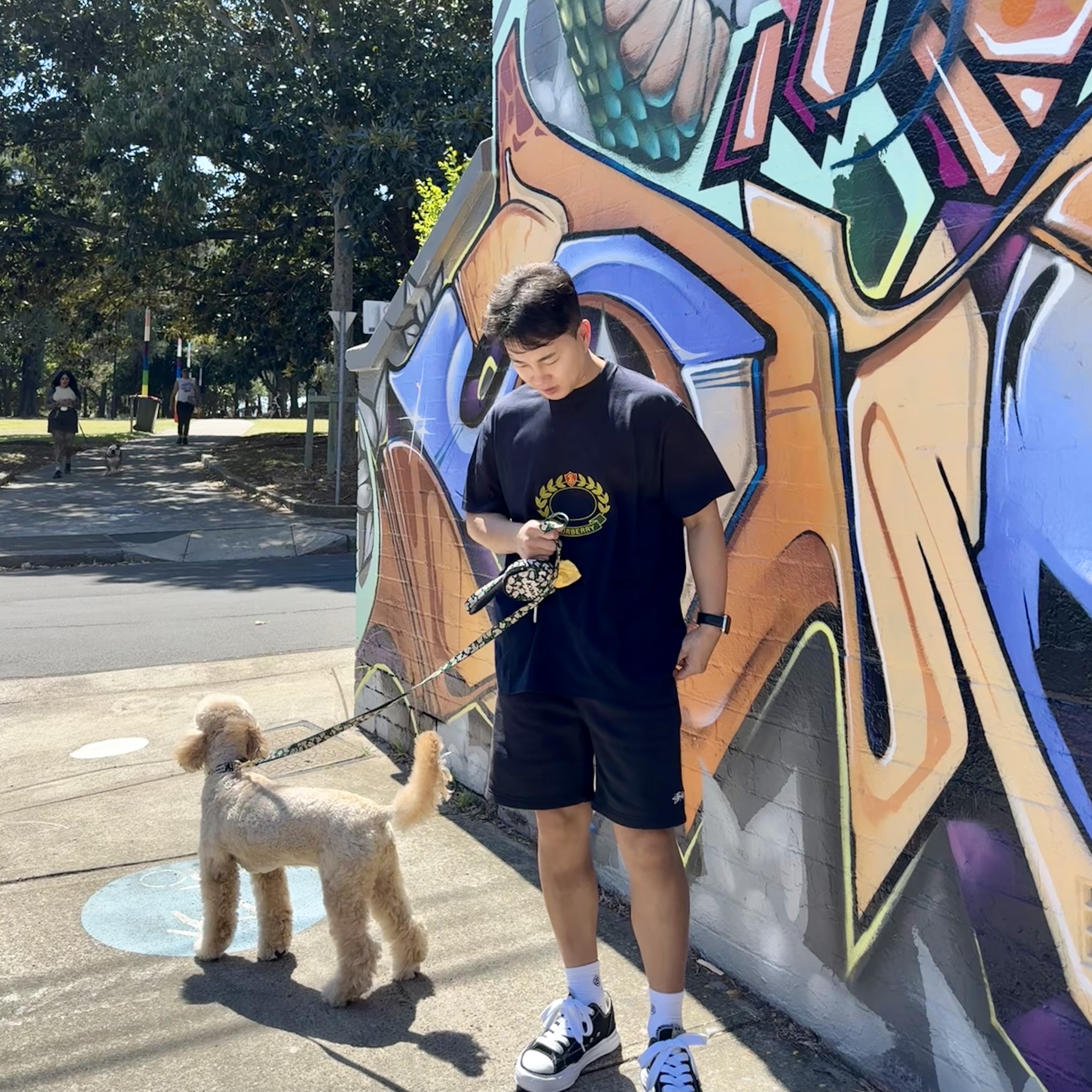 Maison Mihara Yasuhiro Peterson OG Sole Canvas Low Sneakers Black 착용 스타일 - 1