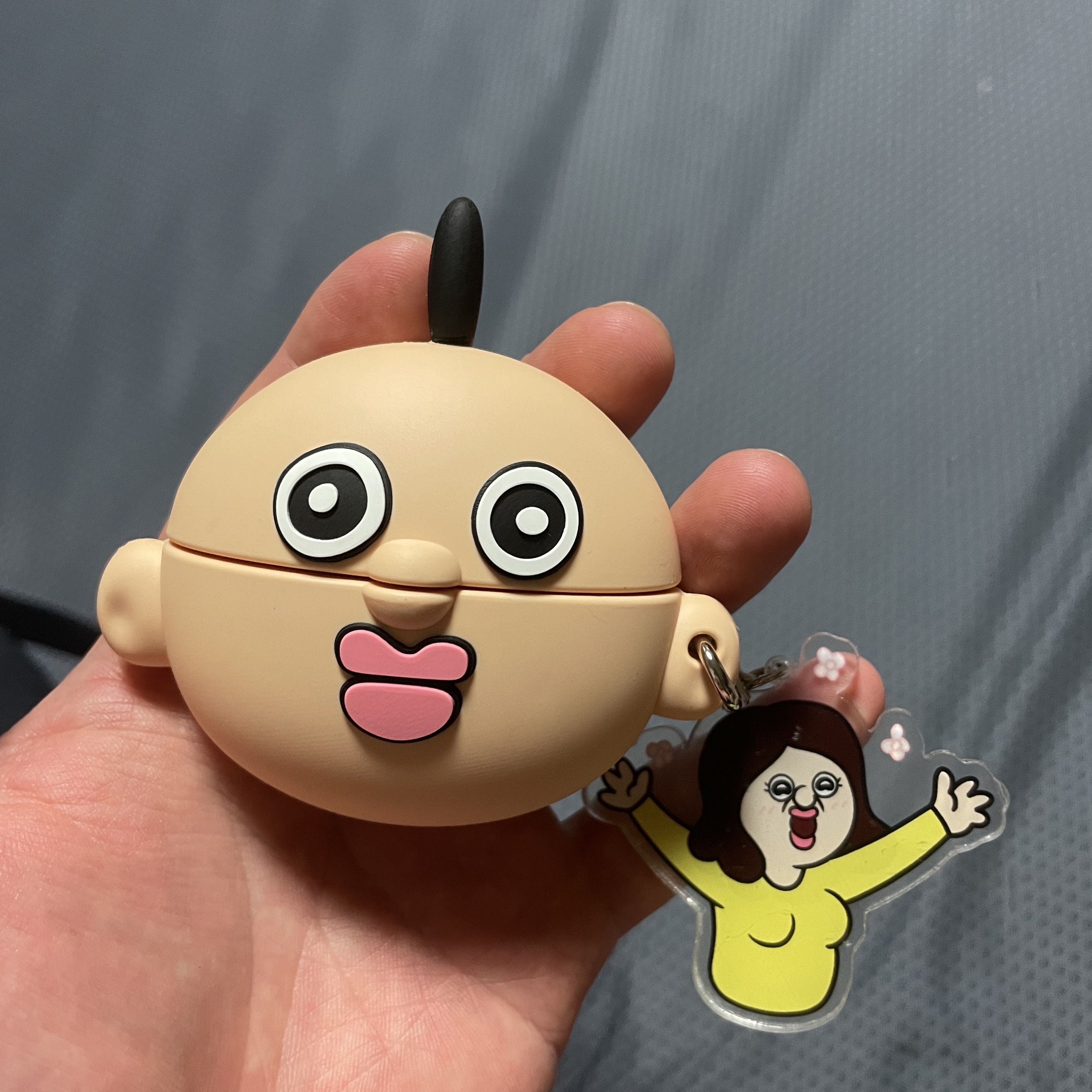 Bbangbbang Airpods Pro Case, Bbangbbang Bbangbbanga Acrylic Keyring 착용 스타일