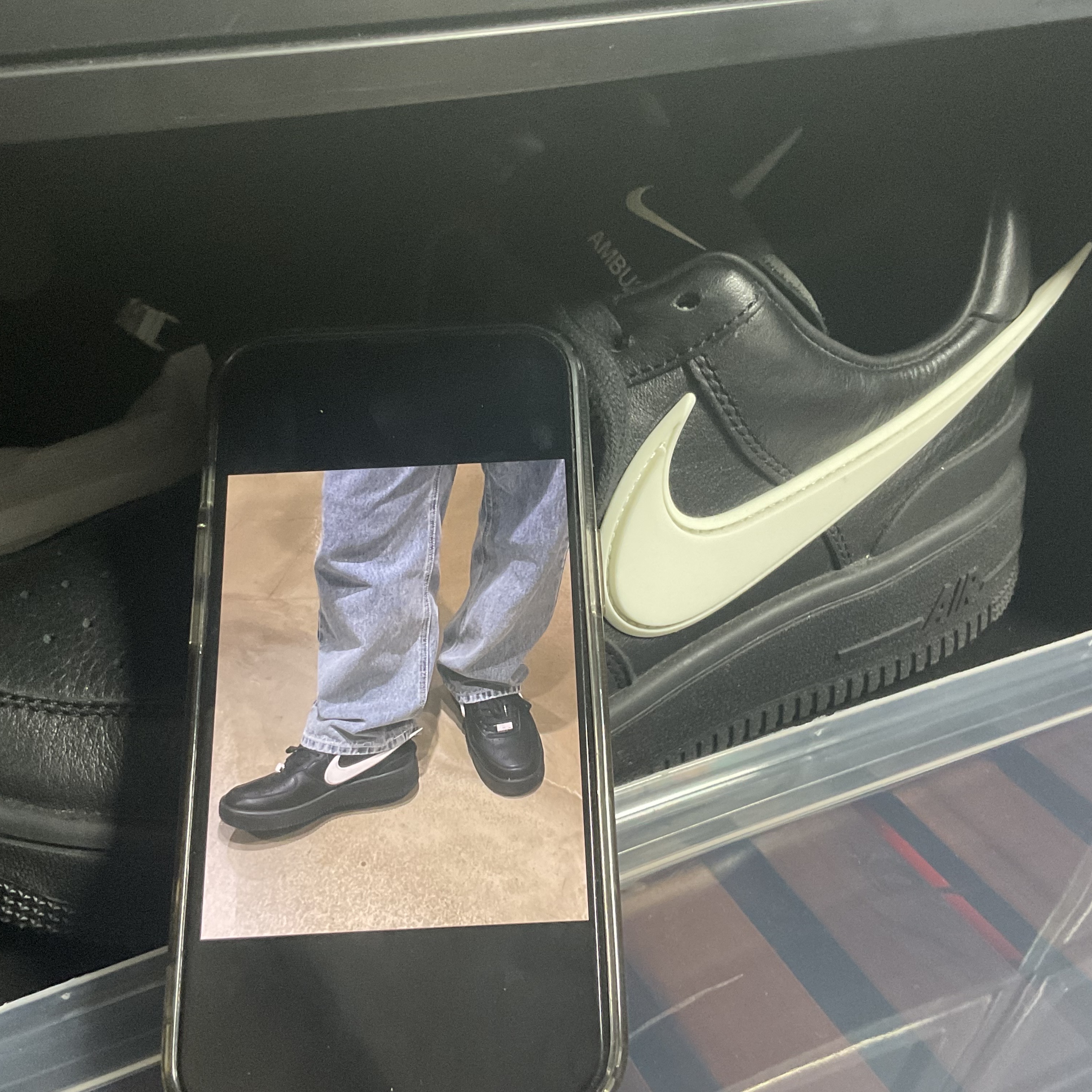 Nike x Ambush Air Force 1 Low SP Black 착용 스타일