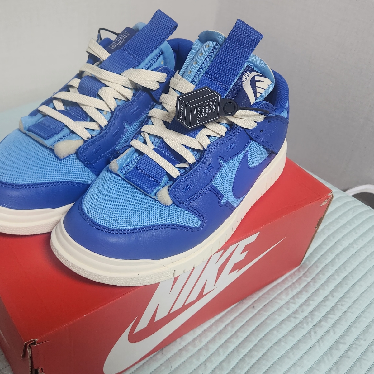 Nike Air Dunk Jumbo University Blue 착용 스타일