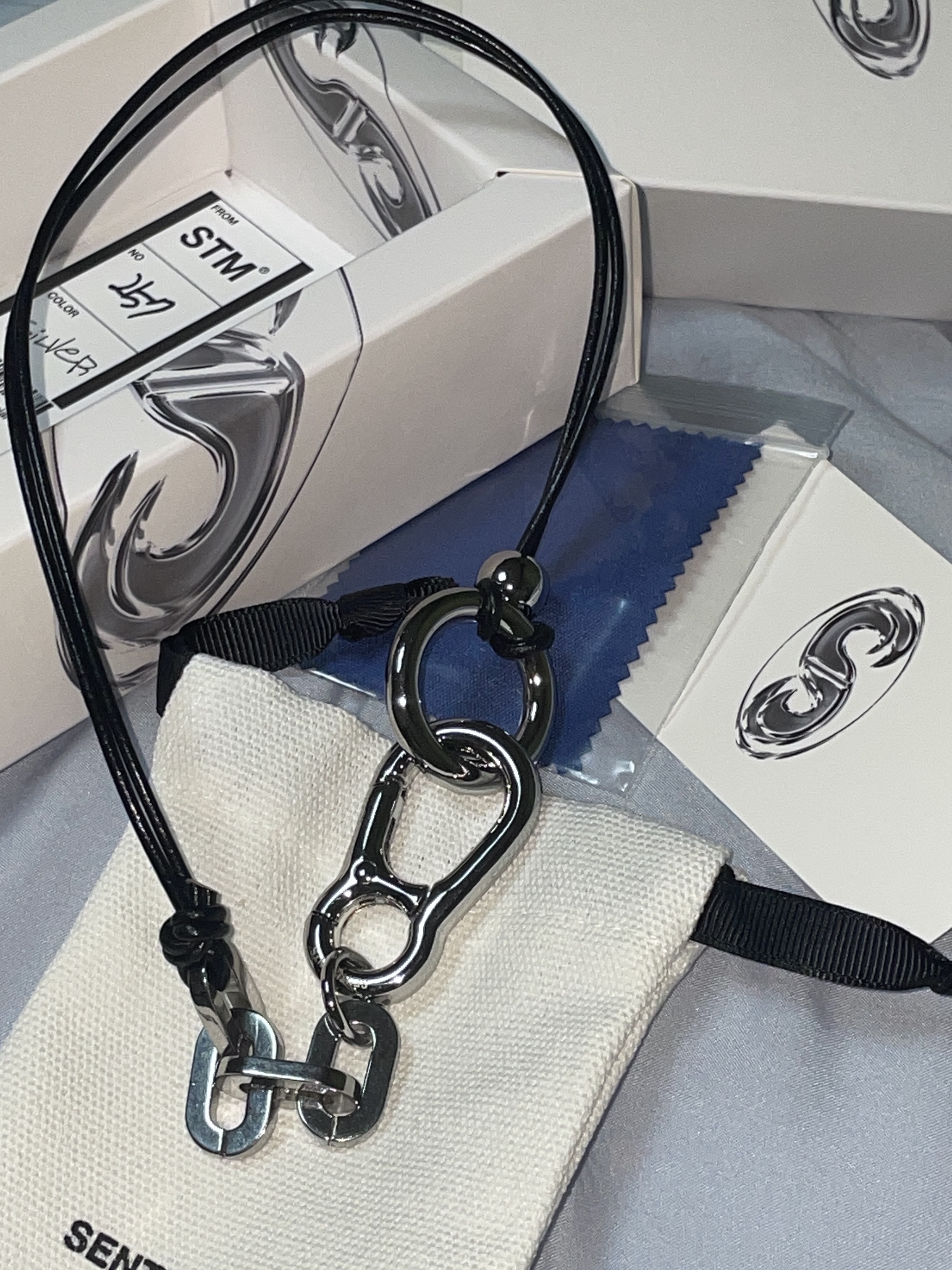 Sentiments No.257 Necklace Silver 착용 스타일 - 1