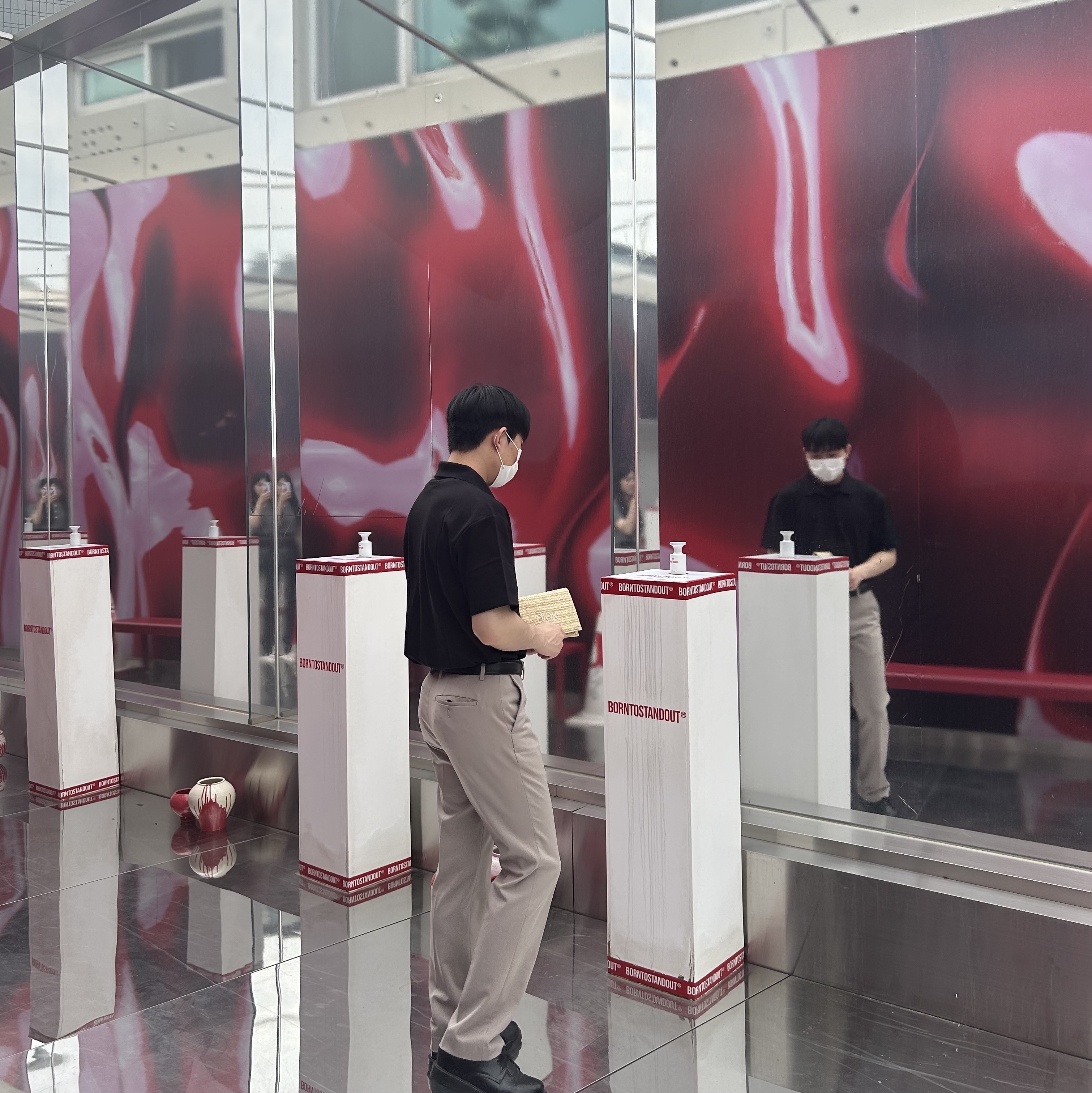 Apple Watch Series 7 41mm GPS Starlight Aluminum Case with Sport Band Starlight (Korean Ver.) 착용 스타일 - 3