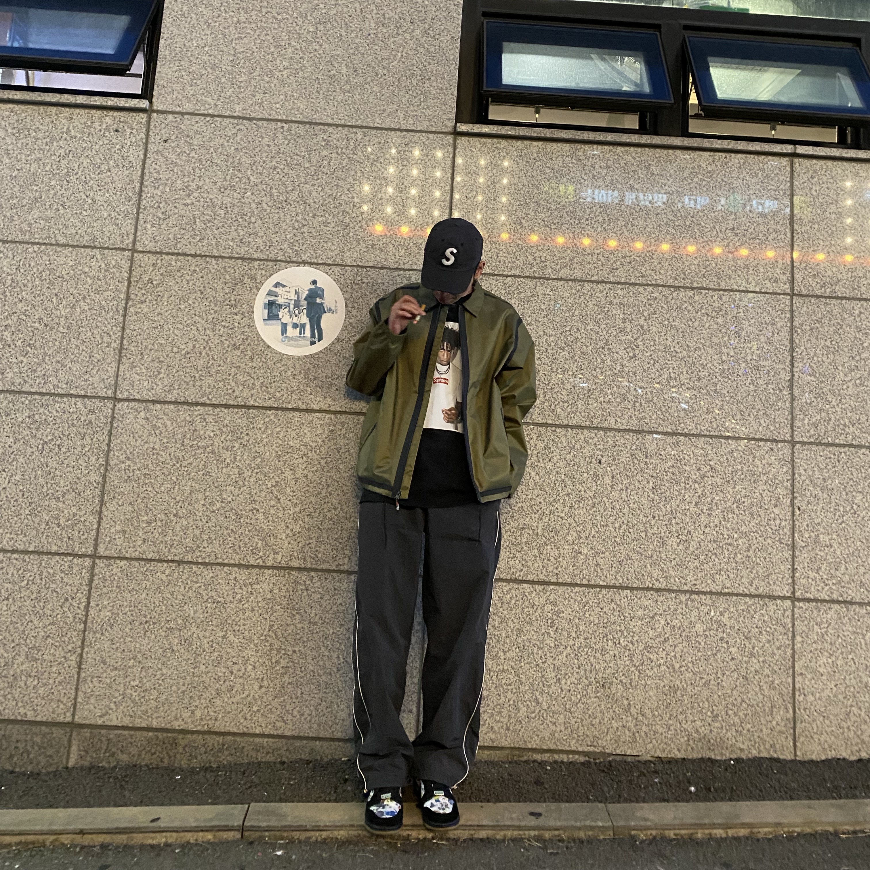 Supreme Cordura Ripstop S Logo 6-Panel Black - 23SS, Supreme NBA Youngboy T-Shirt Black - 23FW 착용 스타일