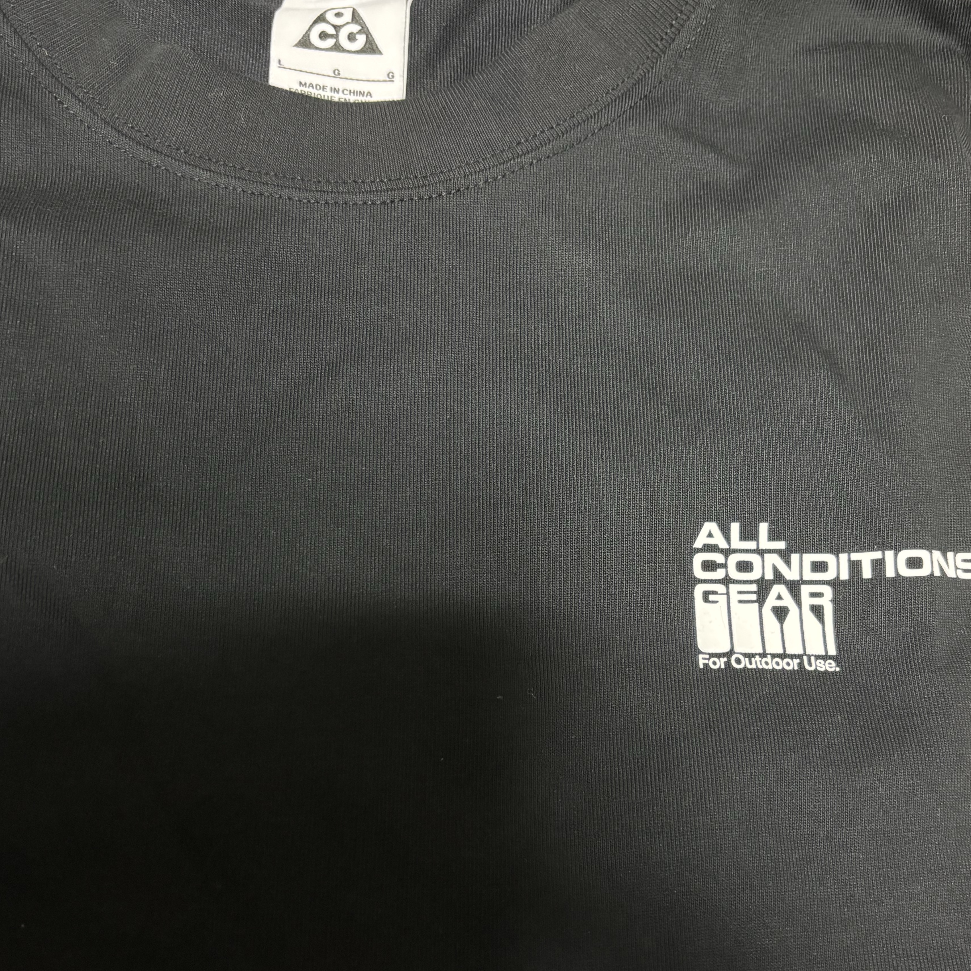 Nike NRG ACG Mountain Hood Long Sleeve T-Shirt Black - Asia 착용 스타일