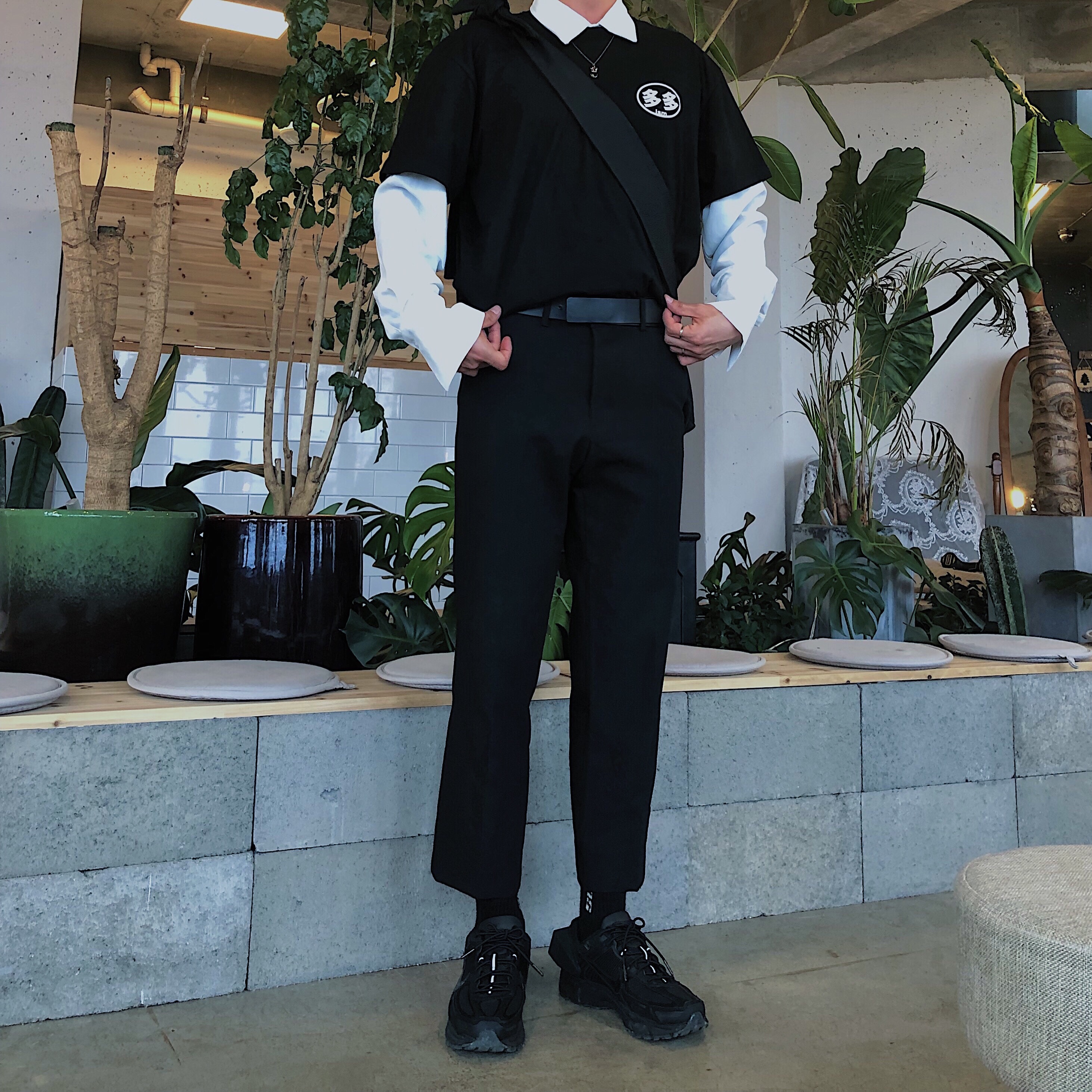 Nike x A-Cold-Wall Zoom Vomero 5 Black 착용 스타일