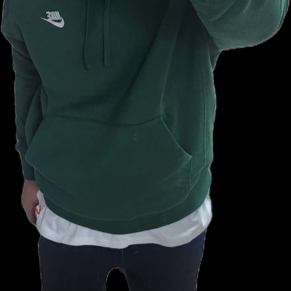 Nike NSW Club Fleece Pullover Hoodie Gorge Green - Asia 착용 스타일
