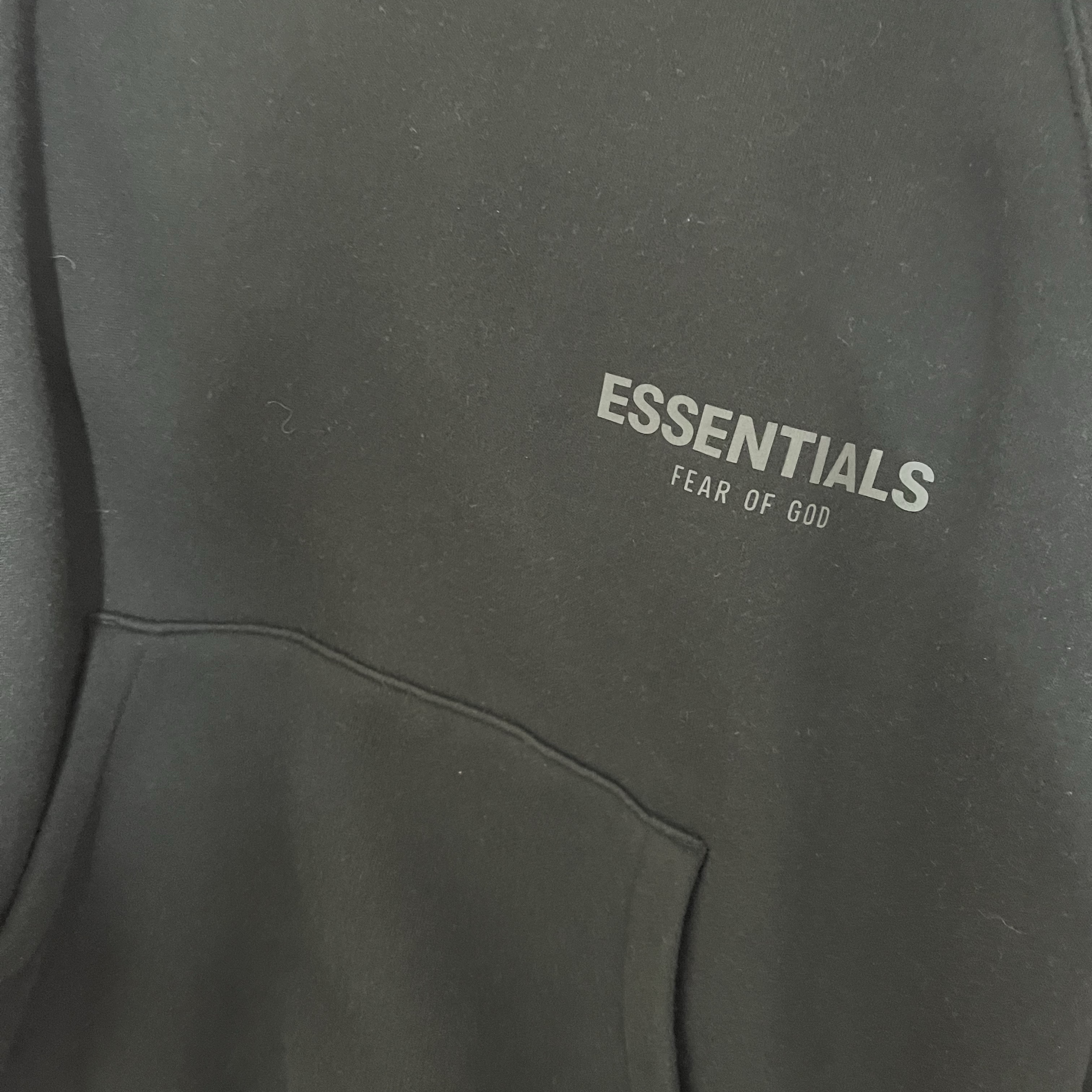 Essentials The Core Collection Pullover Hoodie Black 착용 스타일