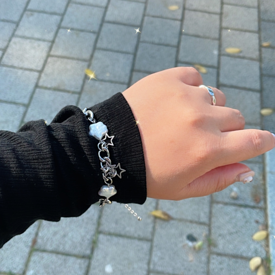 Sentiments No.360 Bracelet Silver 착용 스타일 - 1