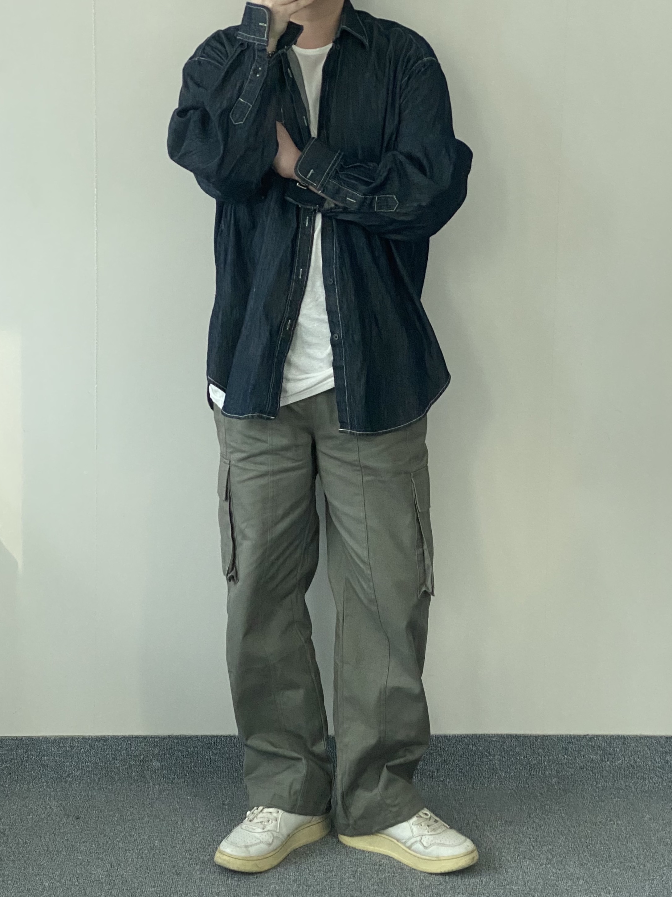 Autry Medalist Low Leather Sneakers White 착용 스타일
