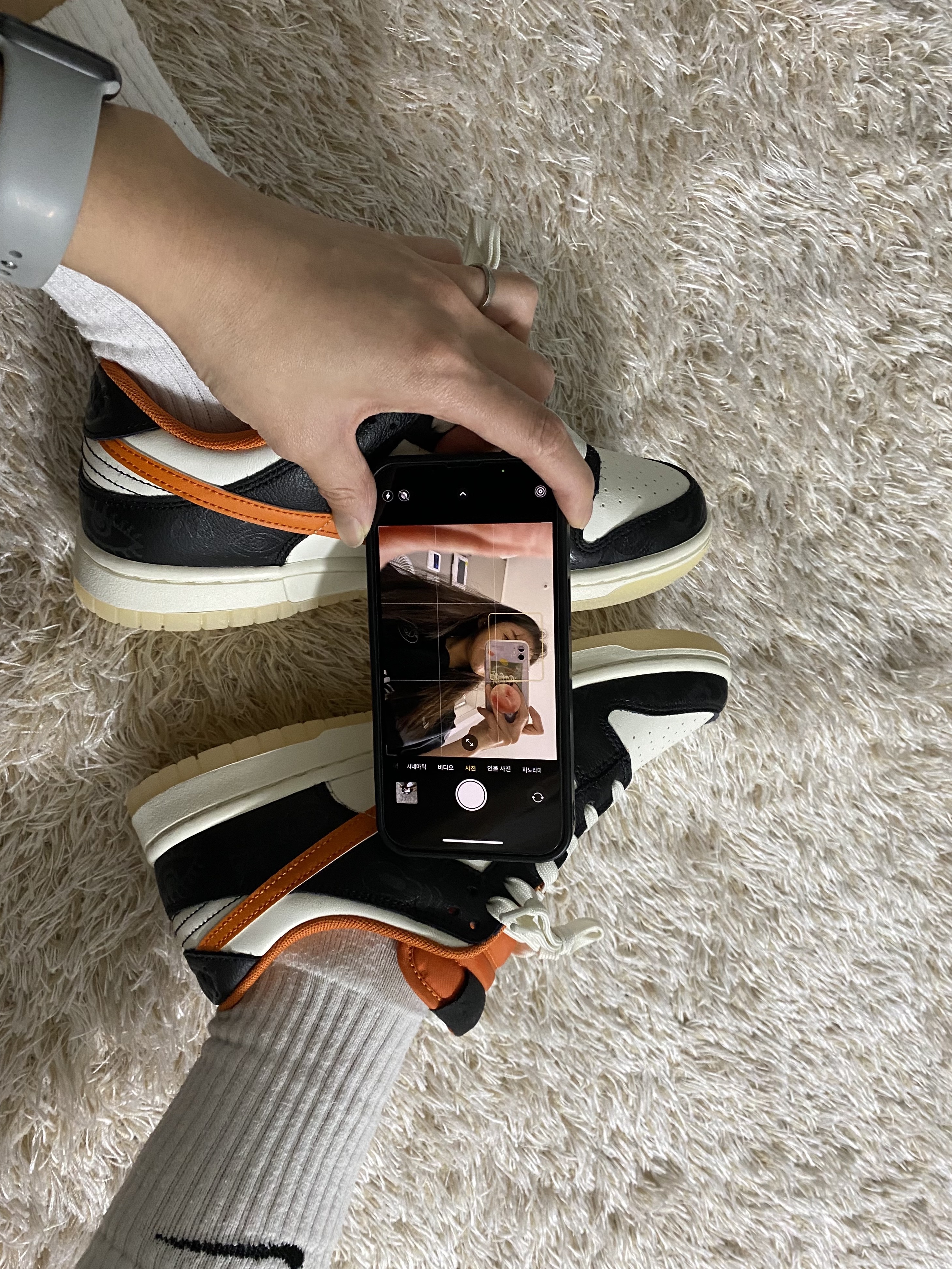 Nike Dunk Low Retro PRM Halloween 착용 스타일 - 1