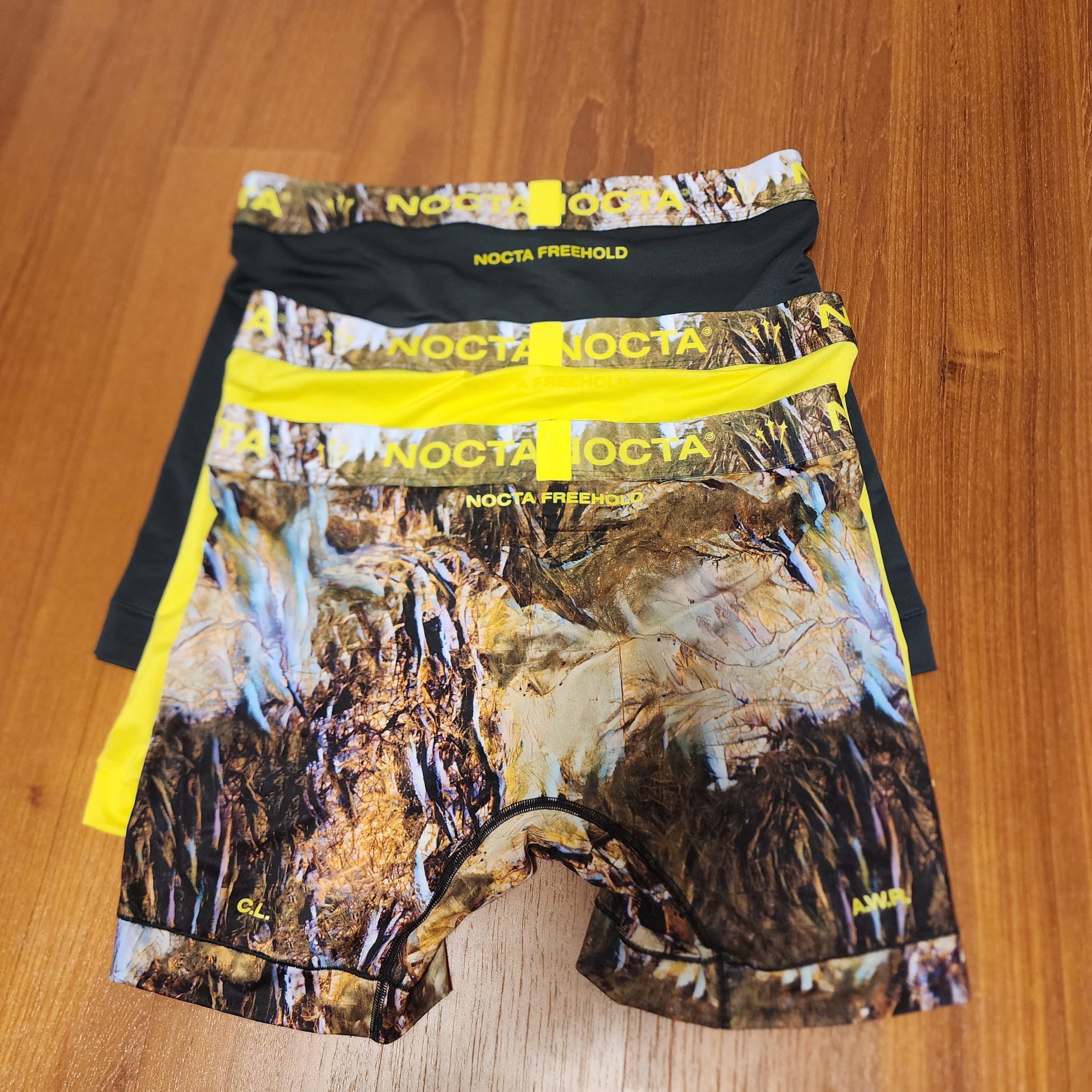 Nike x Drake Nocta Boxer Briefs Black Cobalt Tint (3 Pack) 착용 스타일 - 2
