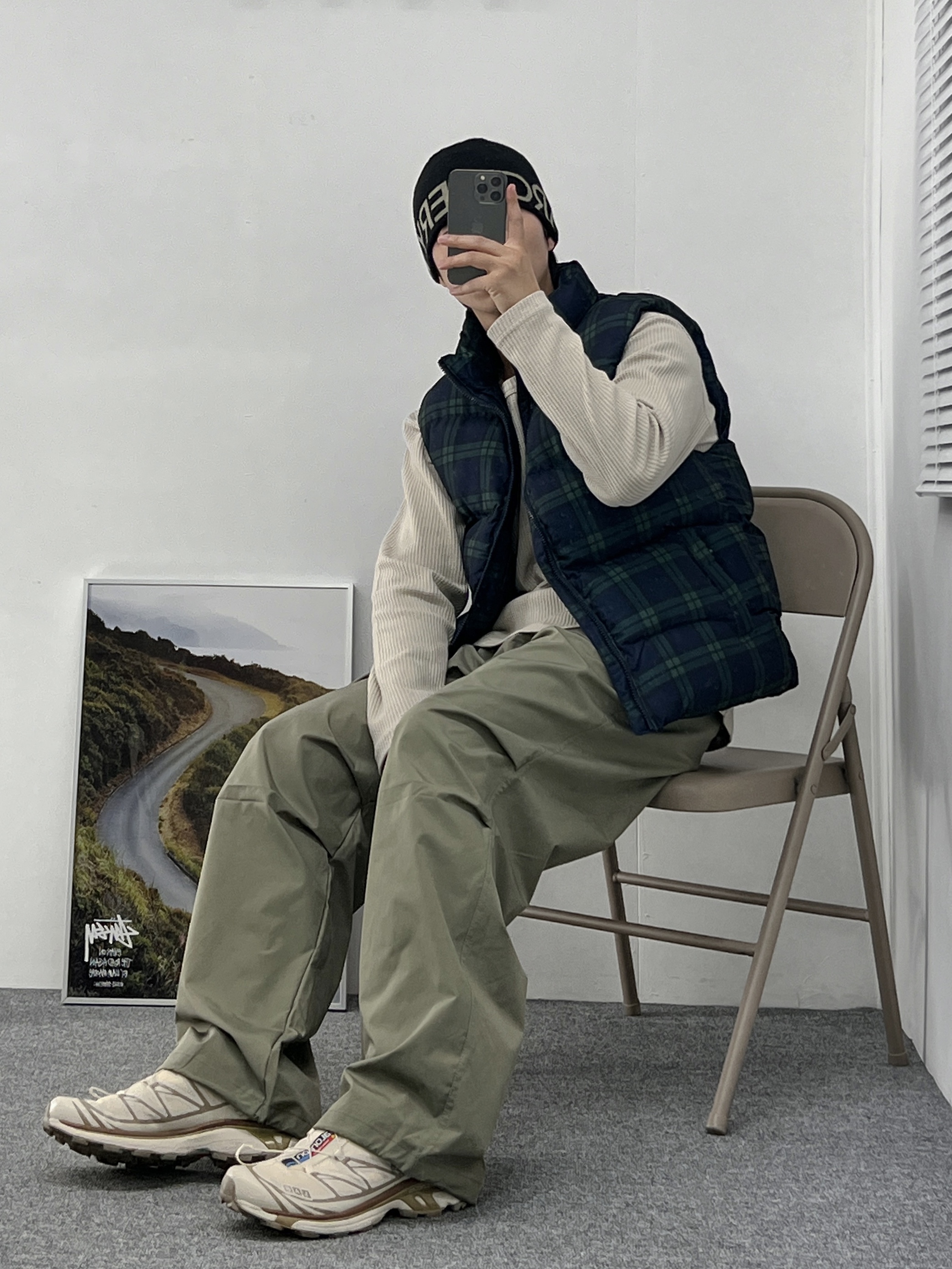 Salomon XT-6 Turtledove, Arc'teryx Word Head Toque Orca 착용 스타일 - 1