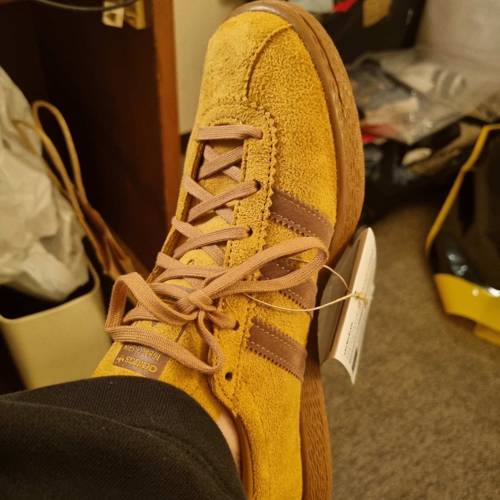 Adidas Tobacco Gruen Mesa Brown Desert 착용 스타일