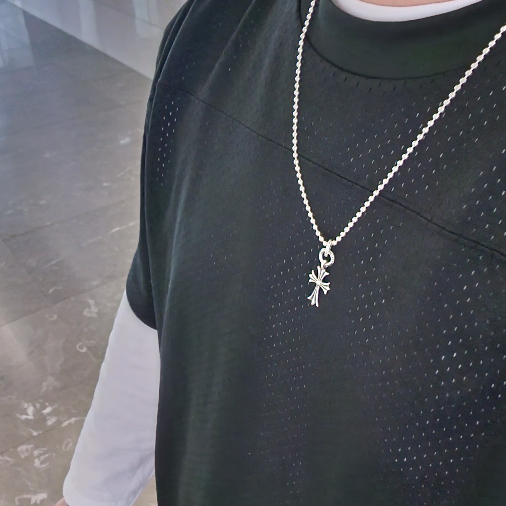 Maison Mihara Yasuhiro x Nigel Cabourn Low Cut Sneakers Army Green, Stussy Mesh Football Jersey Black 착용 스타일 - 4