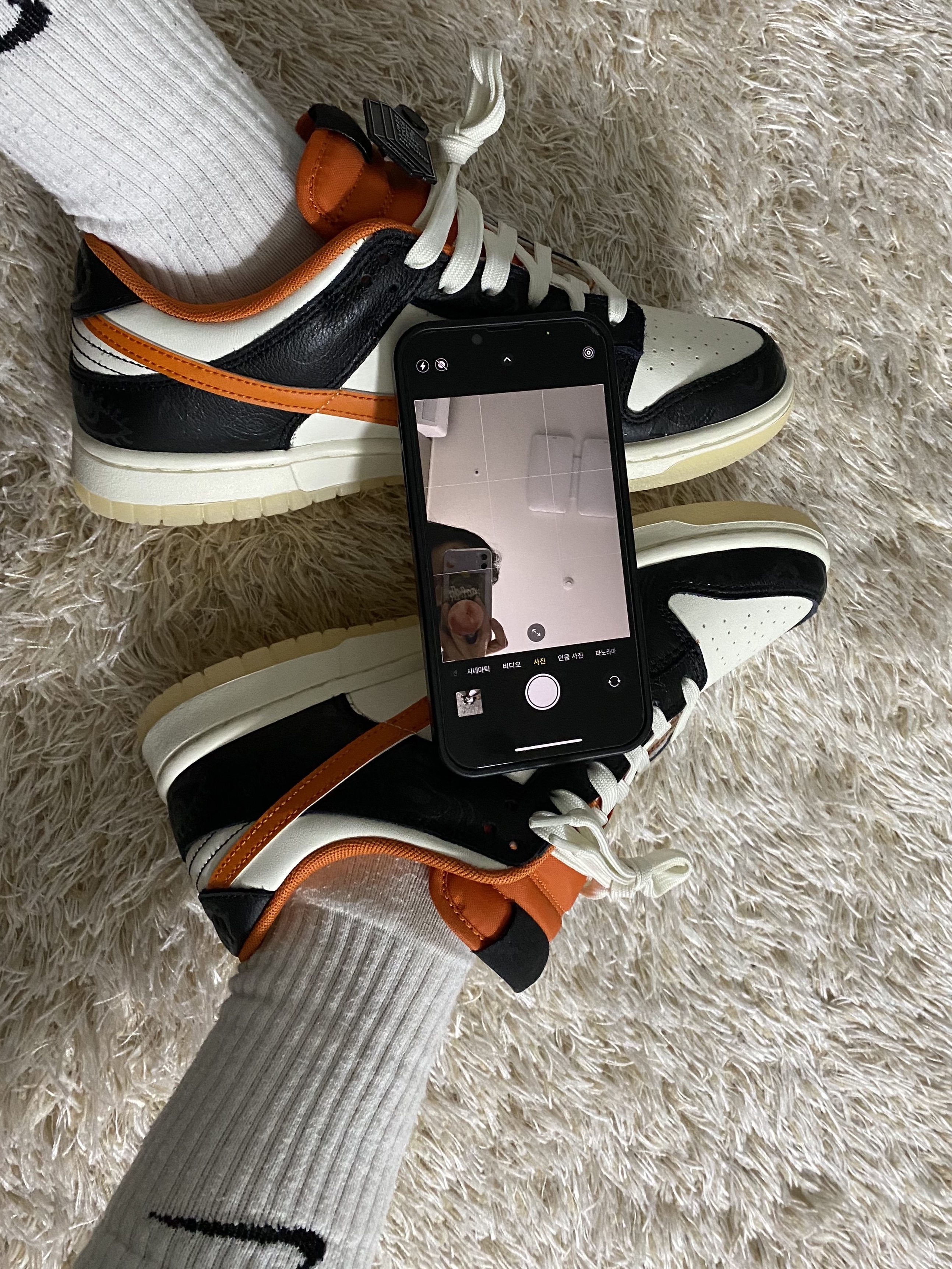 Nike Dunk Low Retro PRM Halloween 착용 스타일 - 2