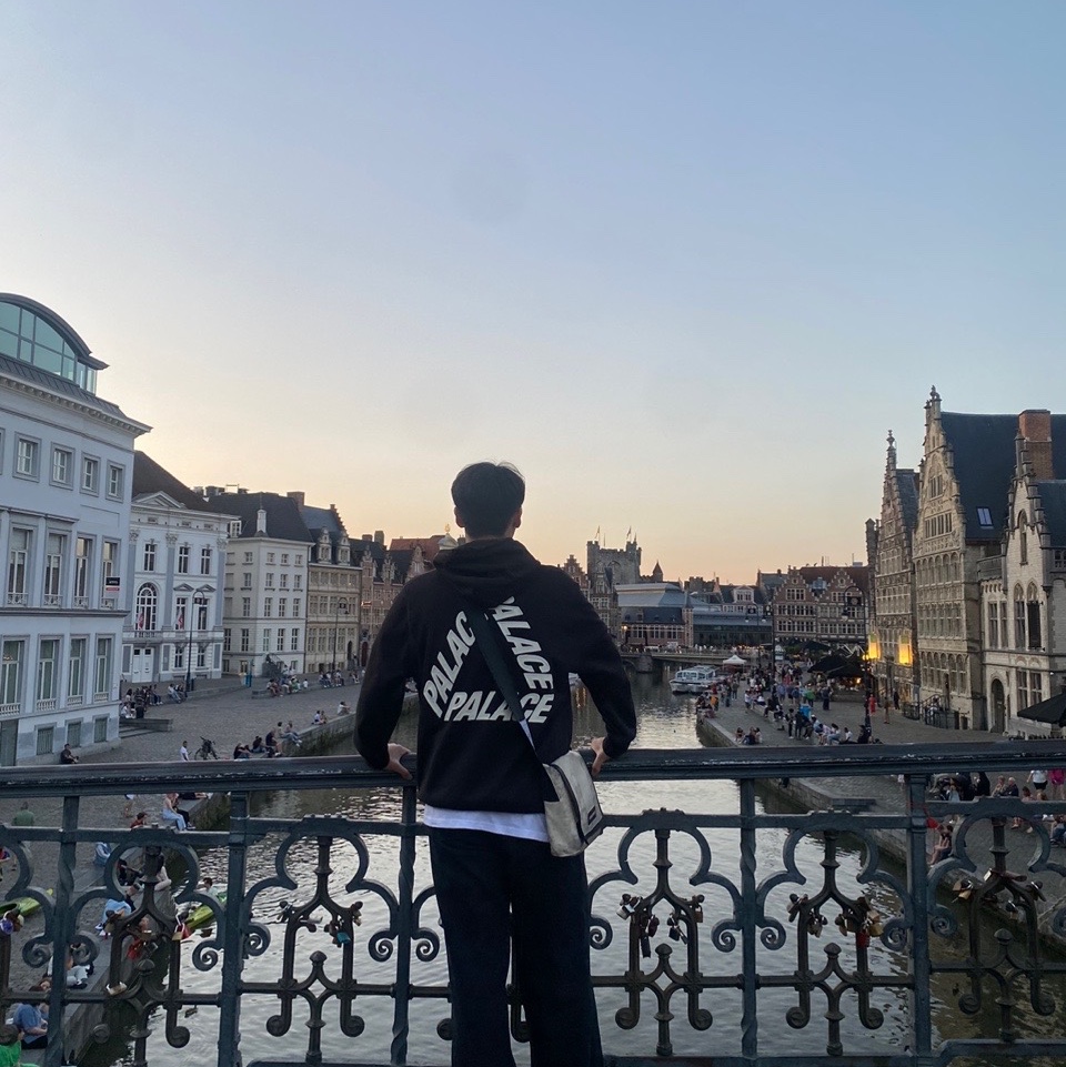 Palace P3 Felt Hood Black - 23FW 착용 스타일