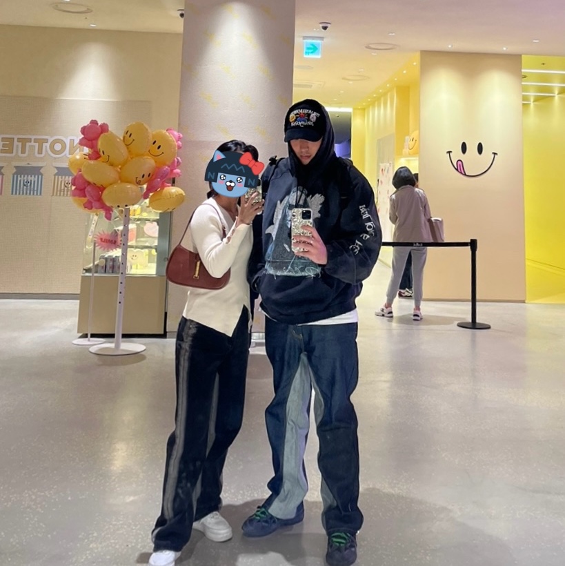 Project G/R Crow Worldtour Hoodie Washed Black 착용 스타일