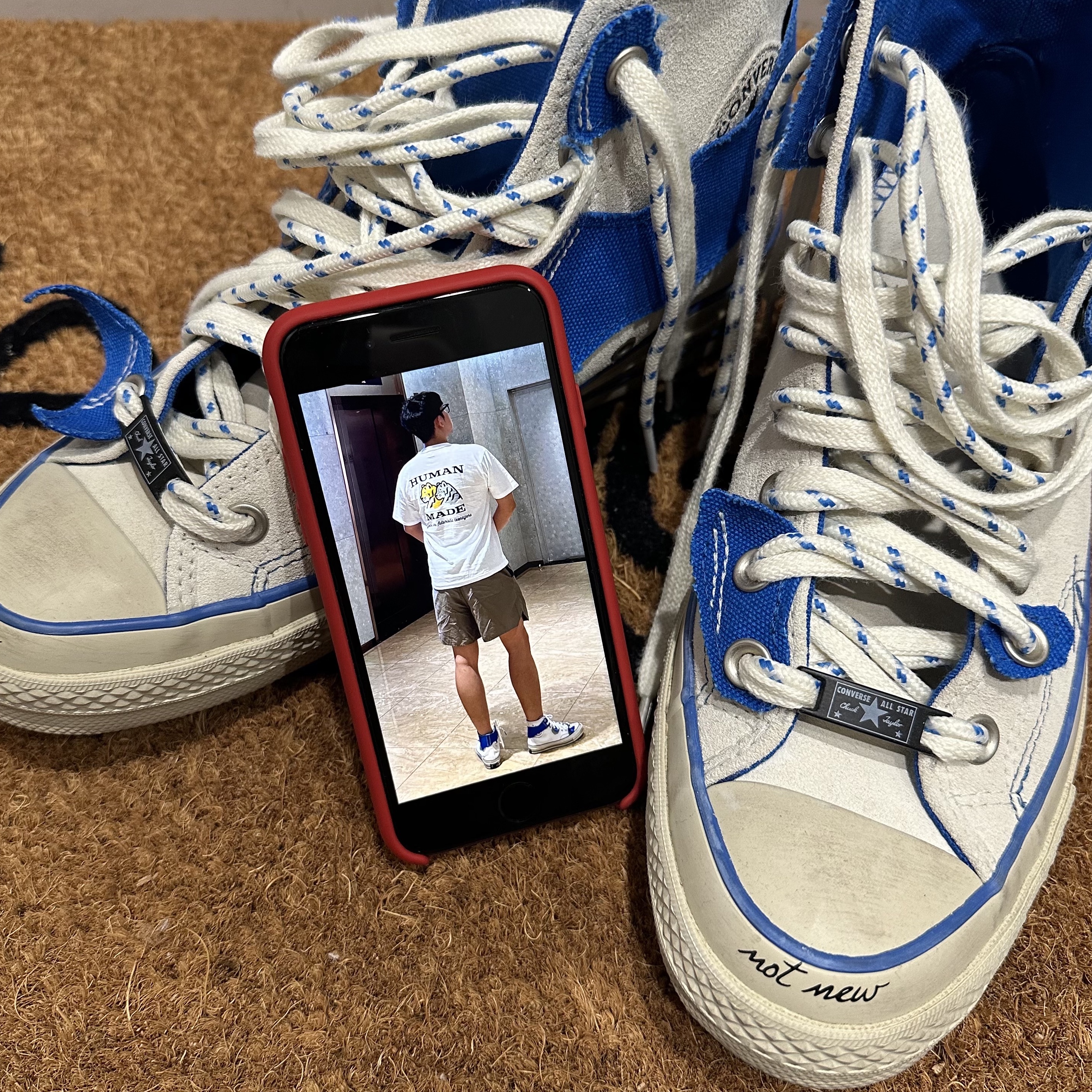 Converse x Ader Error Chuck 70 High White 착용 스타일