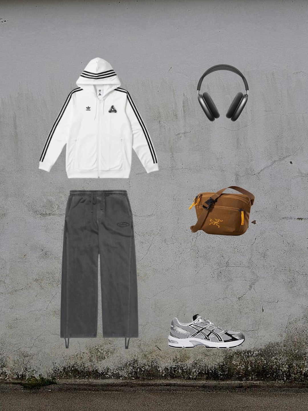 Adidas x Wales Bonner Knit Track Jacket Black - KR Sizing, New Balance ML610T Dark Mushroom - D Standard 착용 스타일 - 4