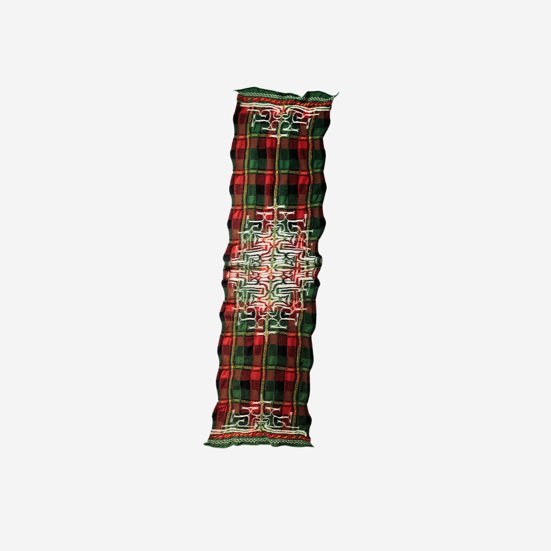 Kapital Full Length Wool Tartan Ainu Muffler Green 상세 이미지 1