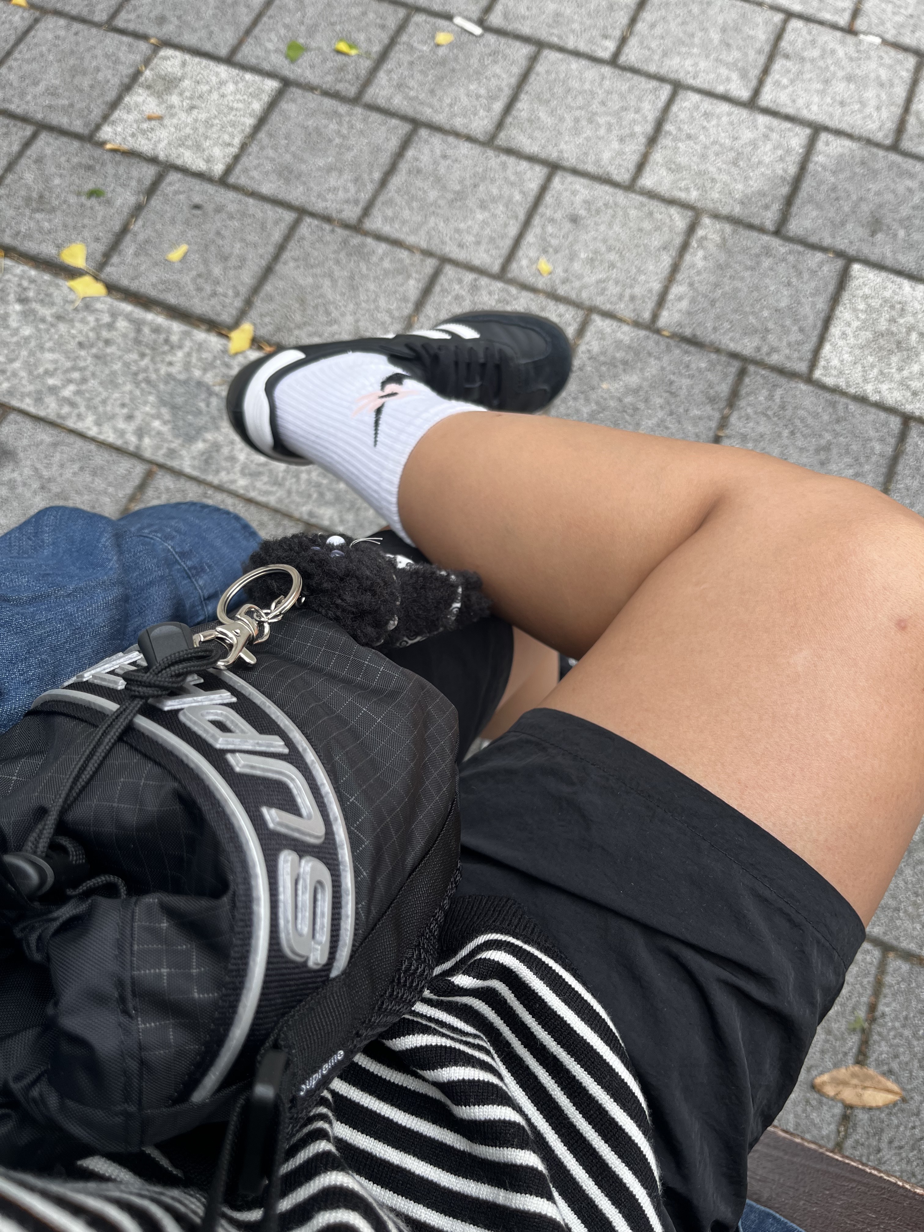 (Kids) Nike Everyday Plus Socks Pink White (6 Pack/Korean Ver.), Monamhee x 10 Corso Como Bianco Keyring Black 착용 스타일 - 1