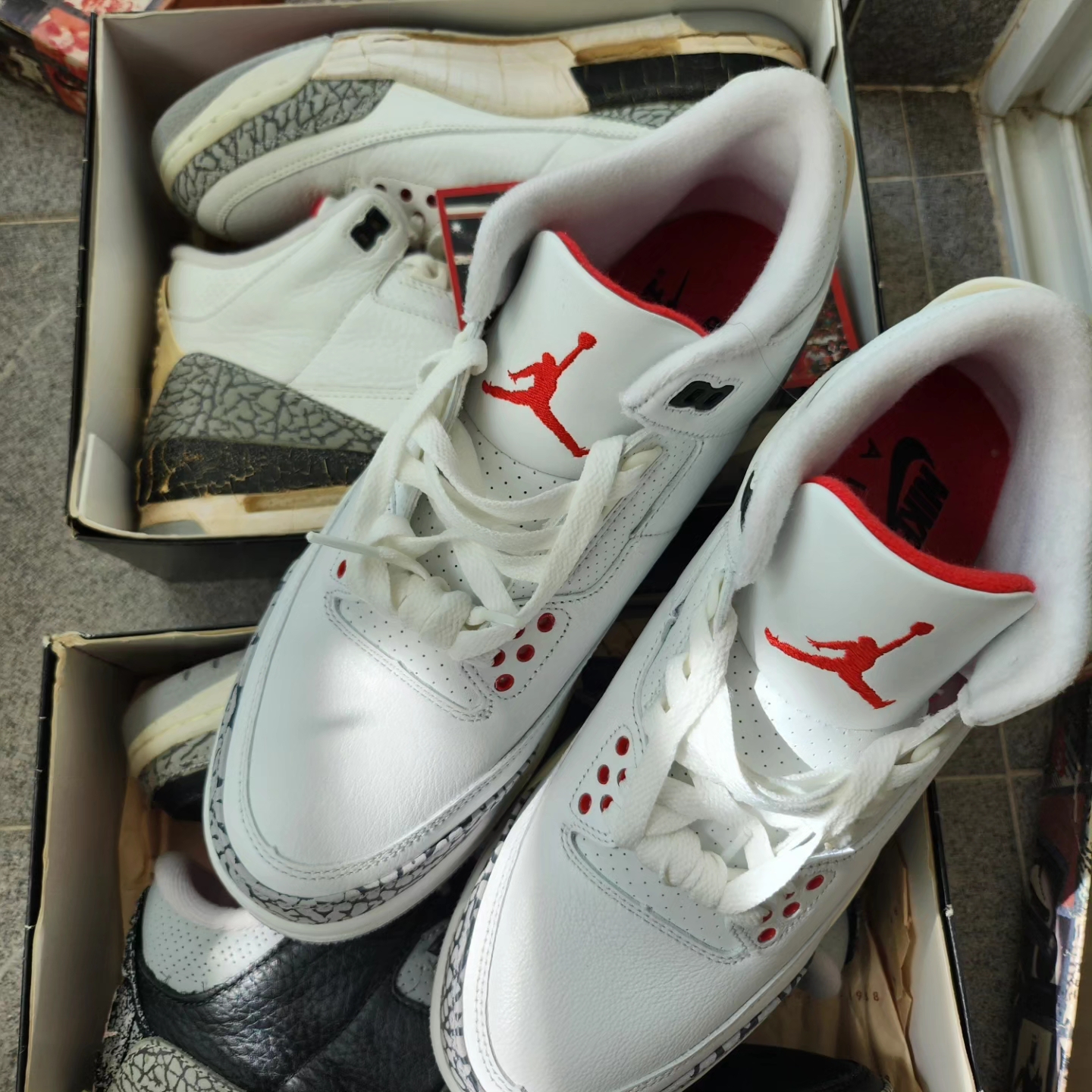 Jordan 3 Retro White Cement Reimagined 착용 스타일 - 8