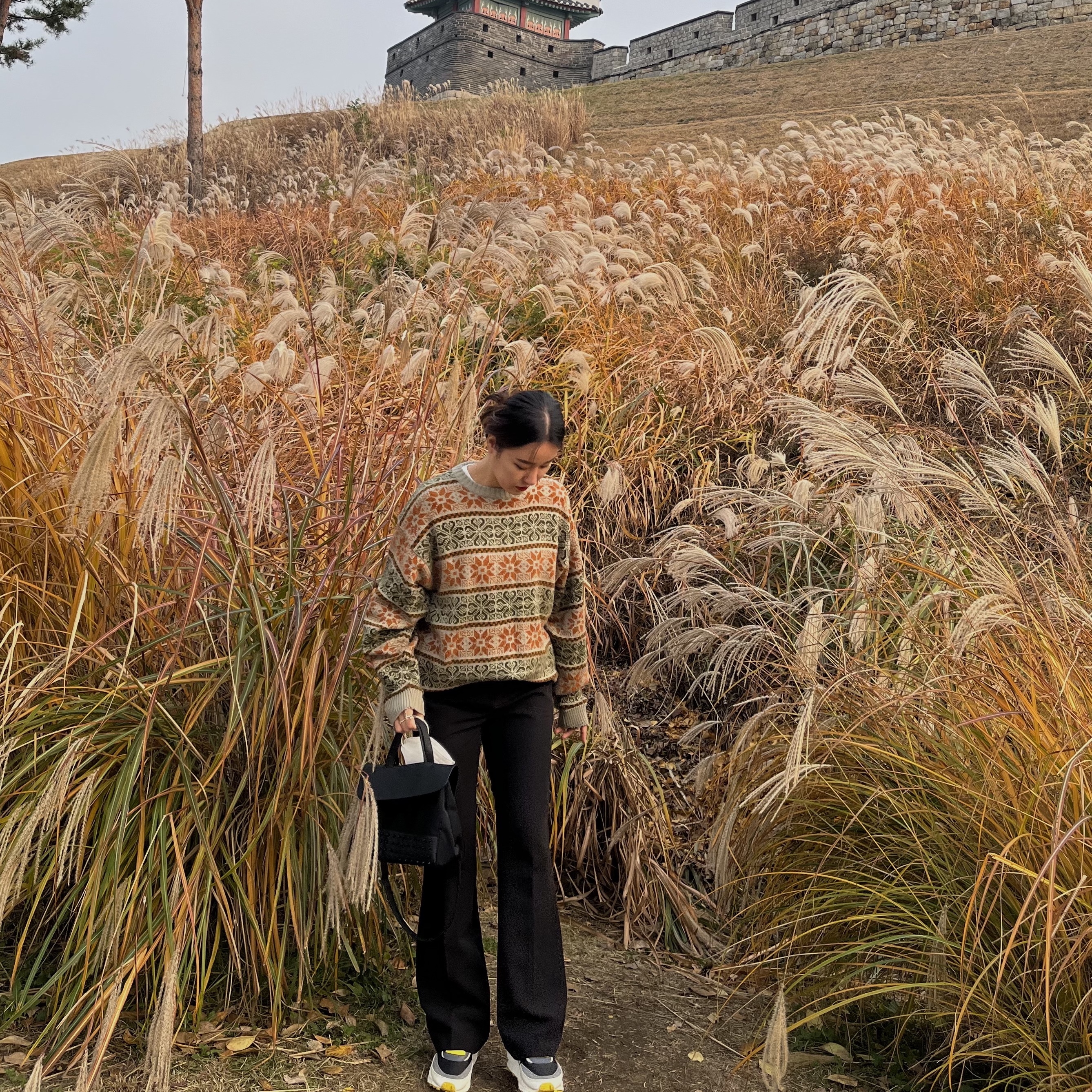 Nike x Sacai x Undercover LDWaffle Black Bright Citron 착용 스타일