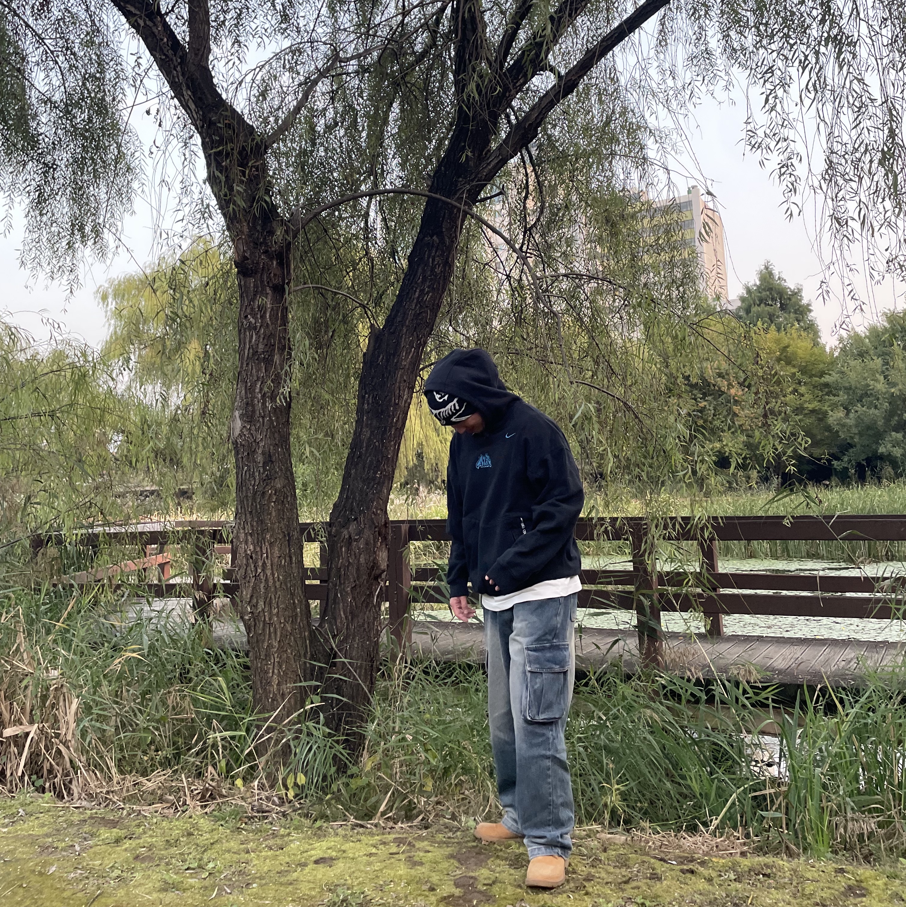 Nike x Off-White NRG Fleece Hoodie Black - Asia, Arc'teryx Bird Head Toque Orca 착용 스타일 - 1