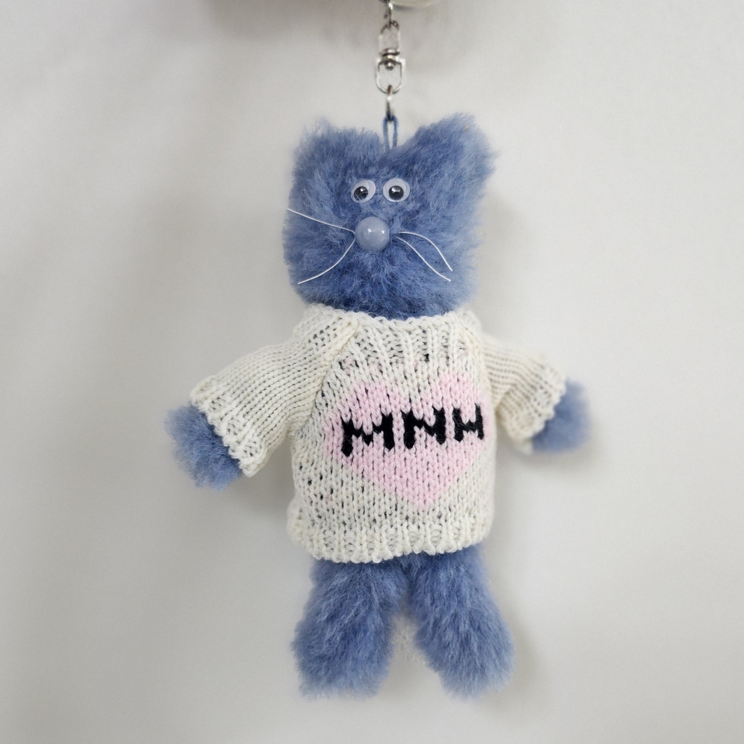 Monamhee Love Flexy Keyring Blue 착용 스타일 - 1