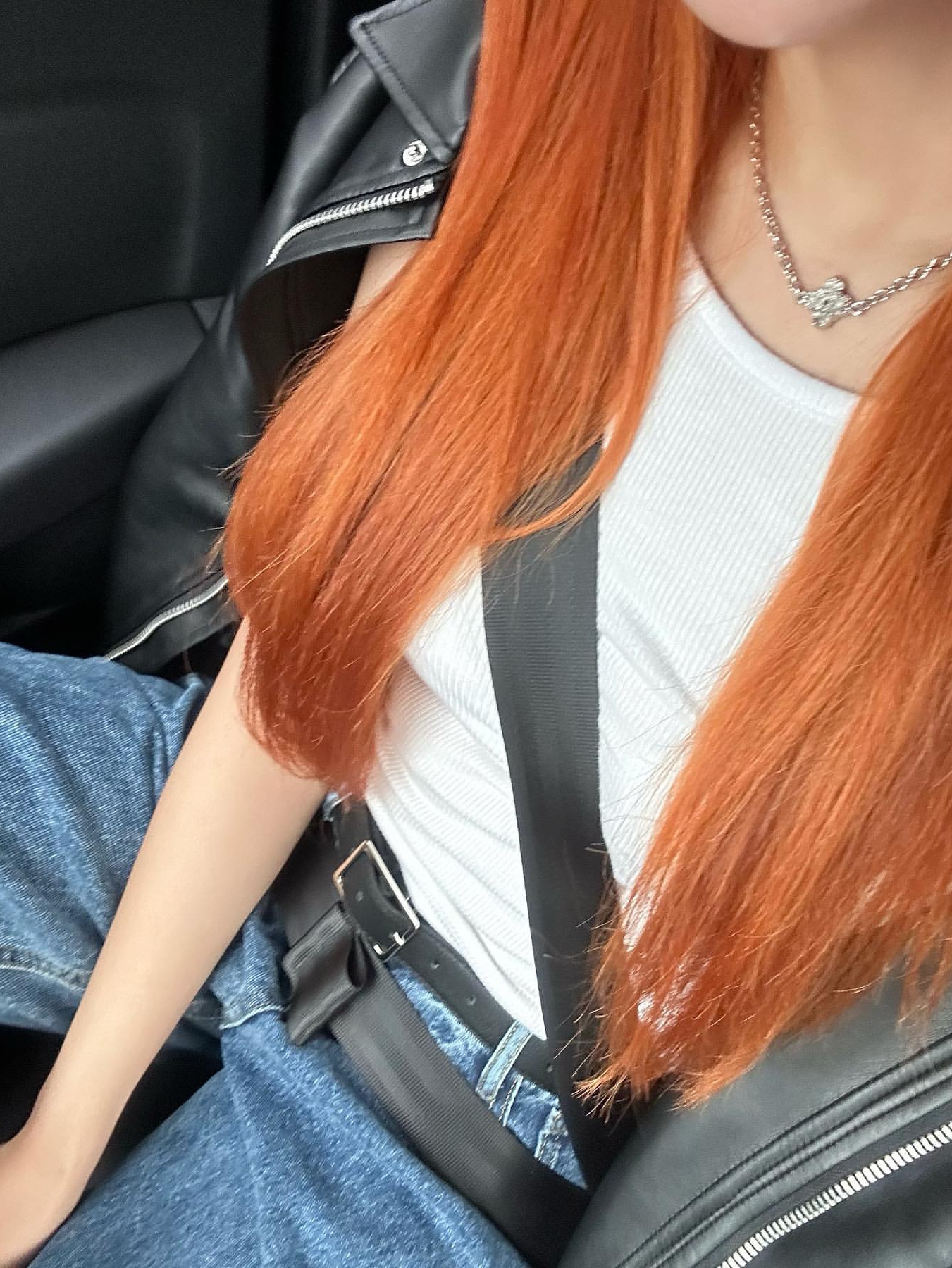 Scudo Shell Point Plain Necklace Extrabold 착용 스타일 - 1