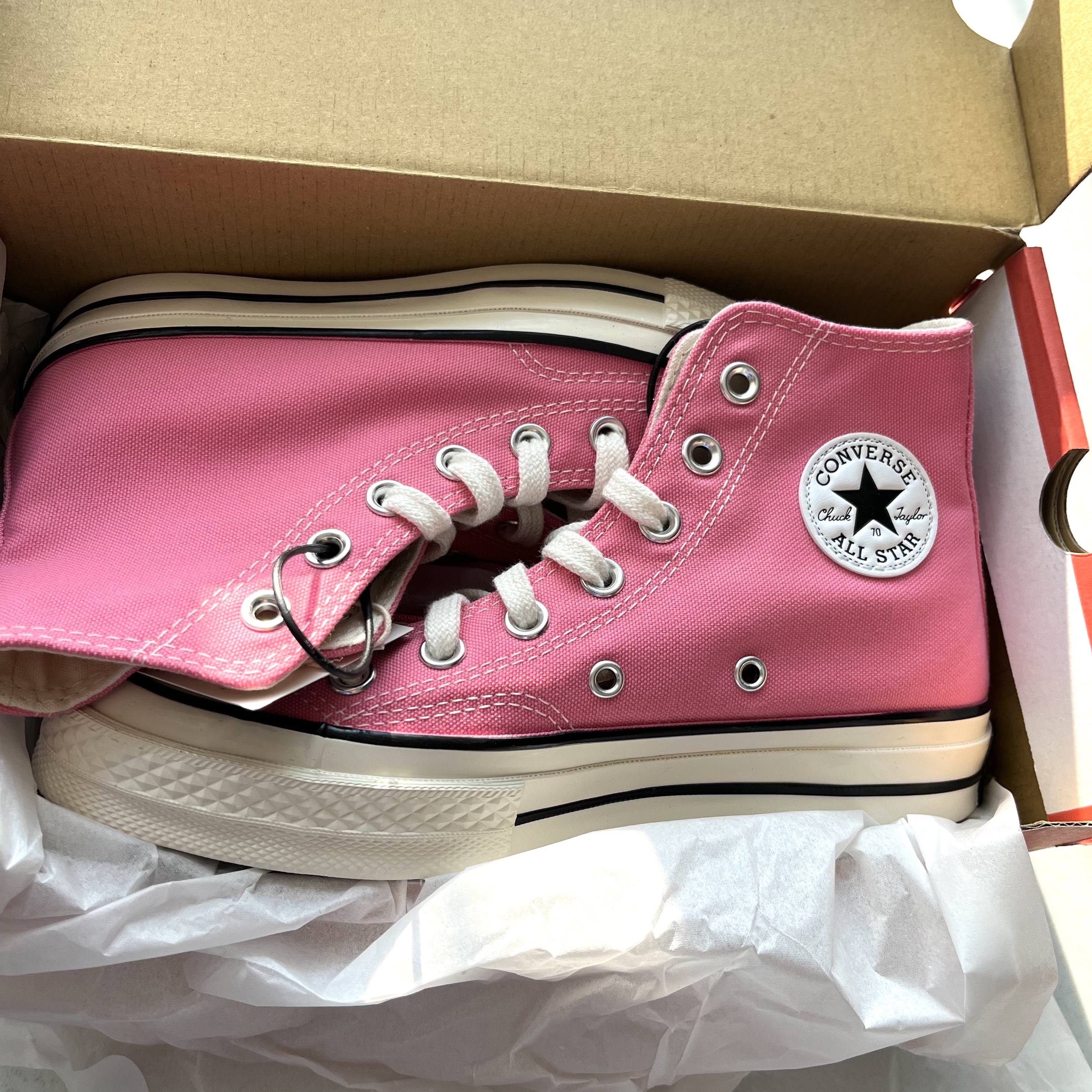 Converse Chuck 70 High Vintage Canvas Pink 착용 스타일