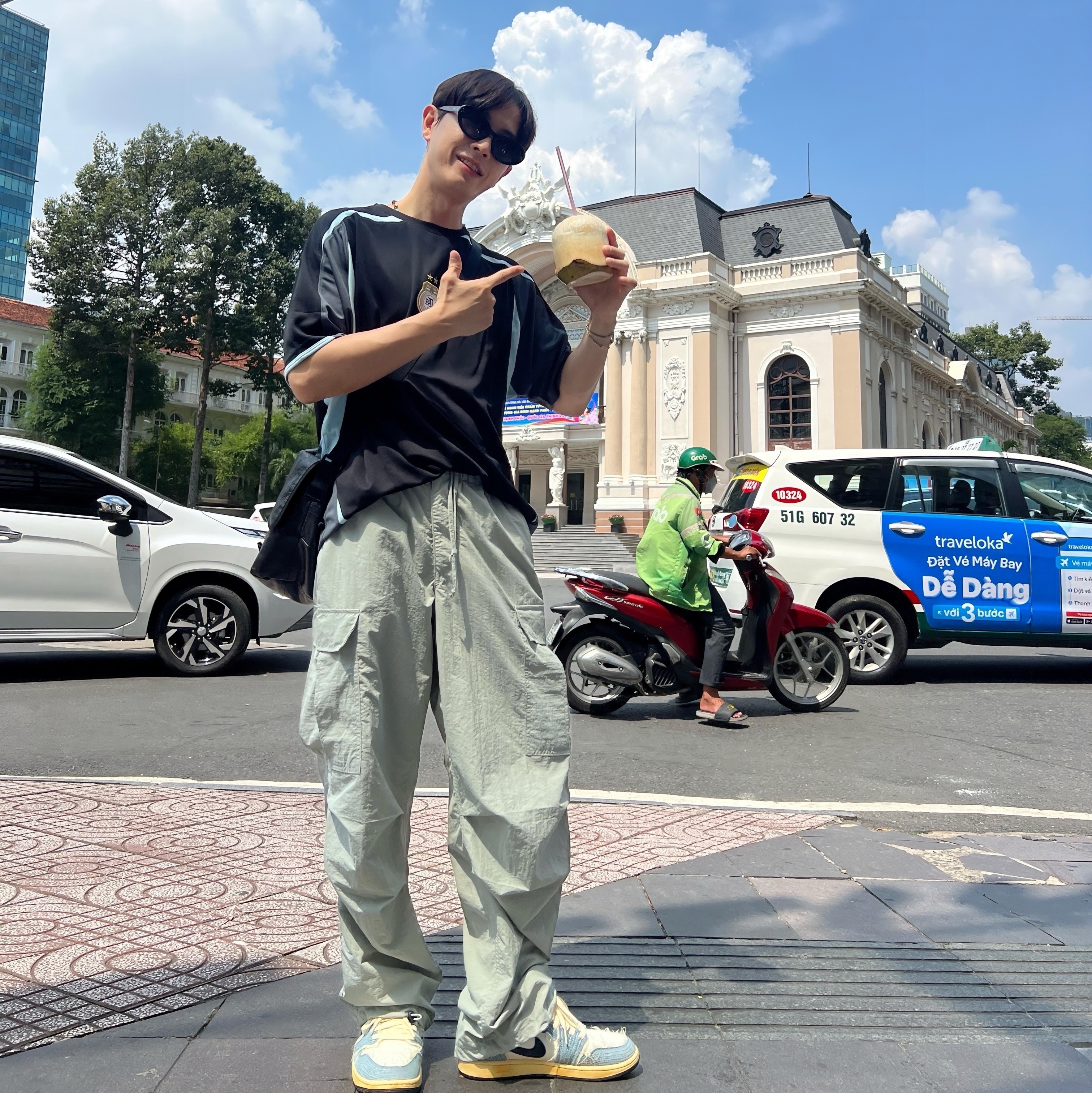 Palace Pro Jersey Black - 23FW, Jordan 1 Low World Make Japan 착용 스타일 - 1