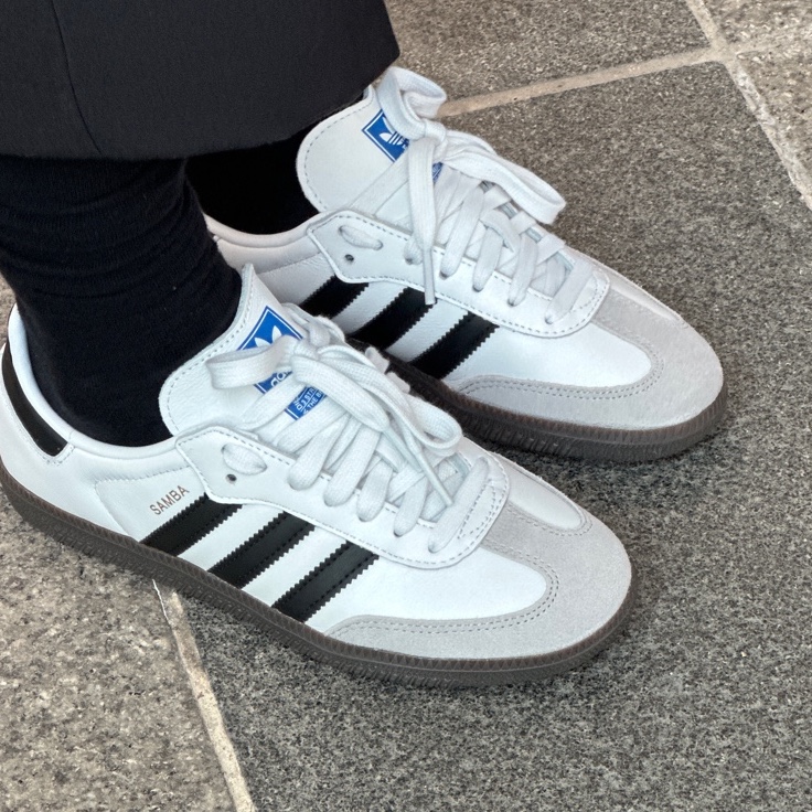 Adidas Samba OG Cloud White 착용 스타일
