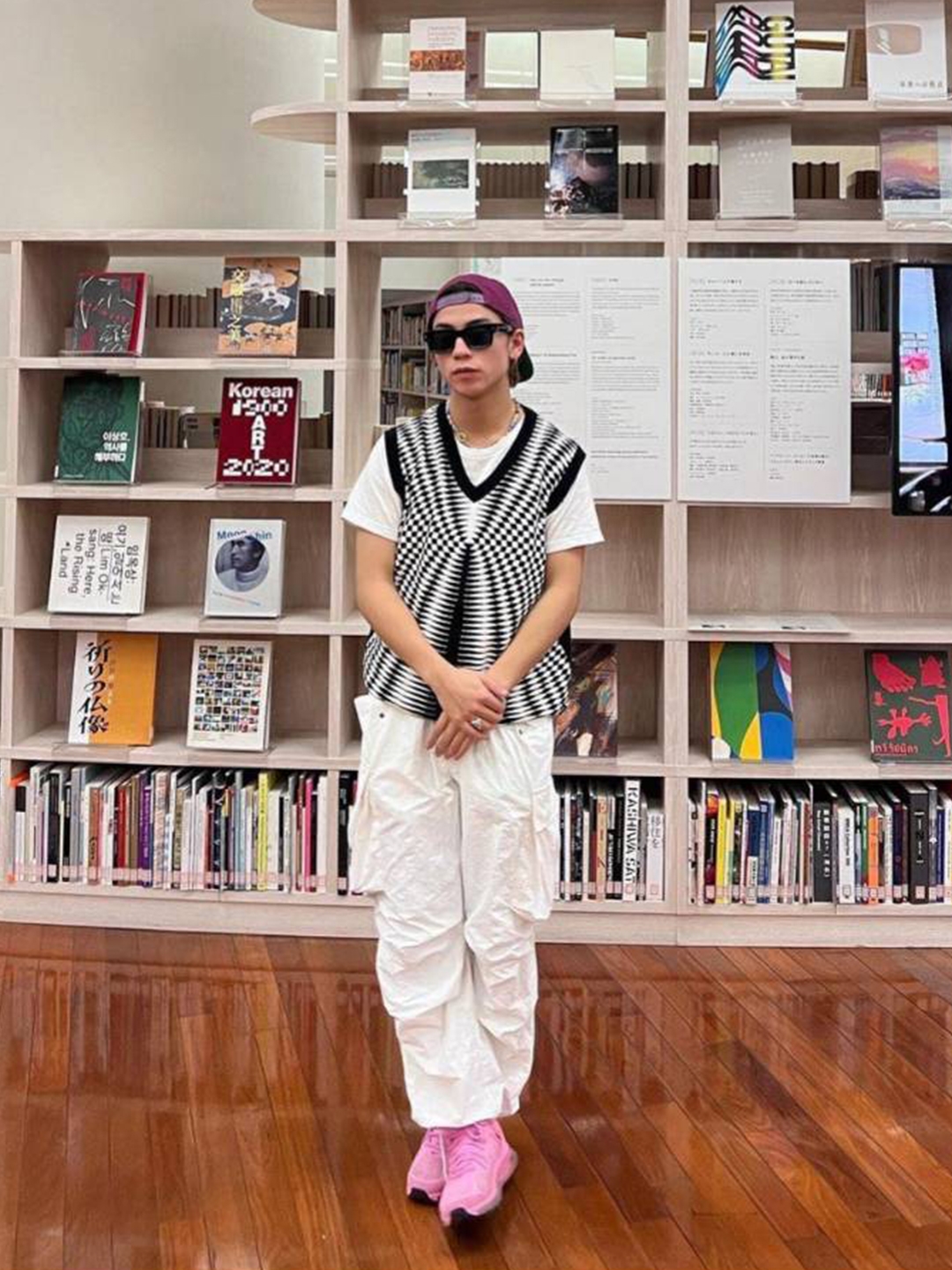 Stussy Sweater Vest Blue, Stussy Recycled Nylon Liner Vest Bone 착용 스타일 - 5