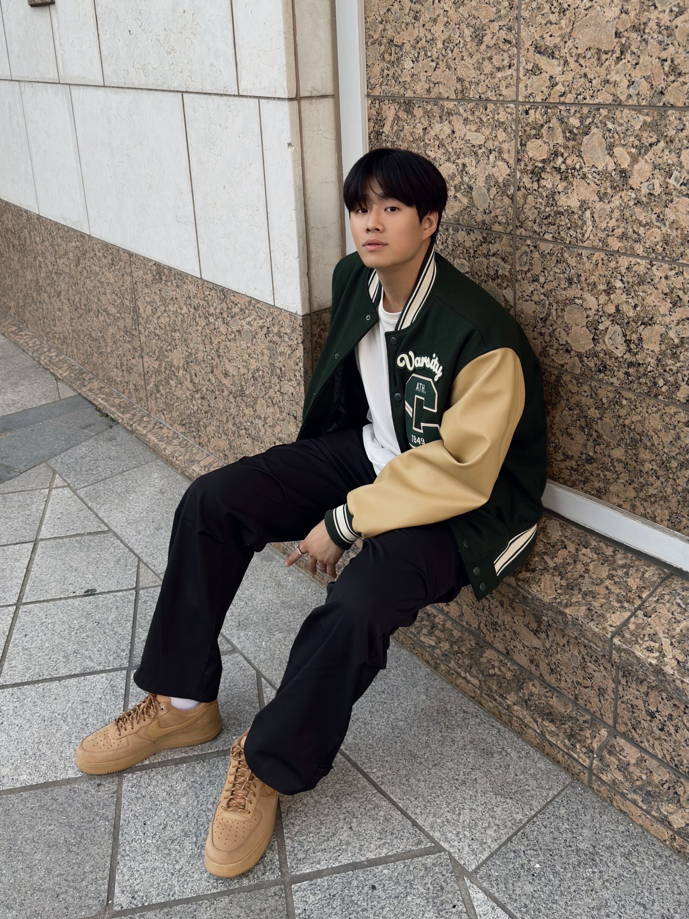 Nike Air Force 1 '07 WB Flax 착용 스타일 - 1