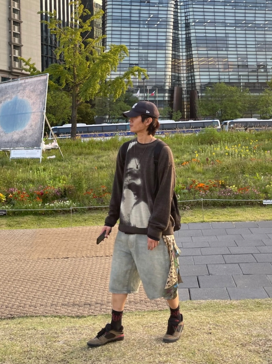 Nike SB Ishod Wair Light Olive, Supreme Baggy Denim Shorts Washed Blue - 23SS 착용 스타일 - 2