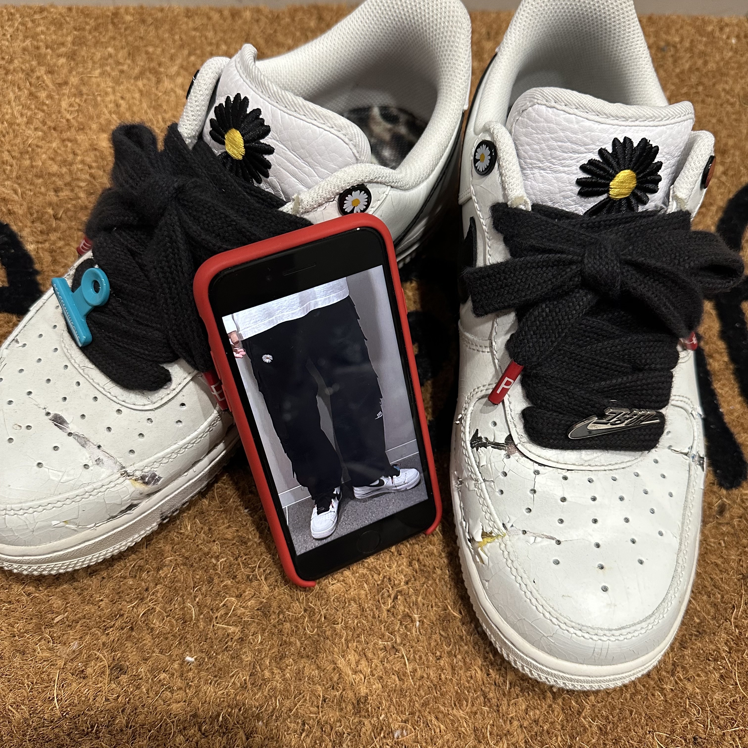 Nike x Peaceminusone Air Force 1 Low Para-Noise 2.0 착용 스타일