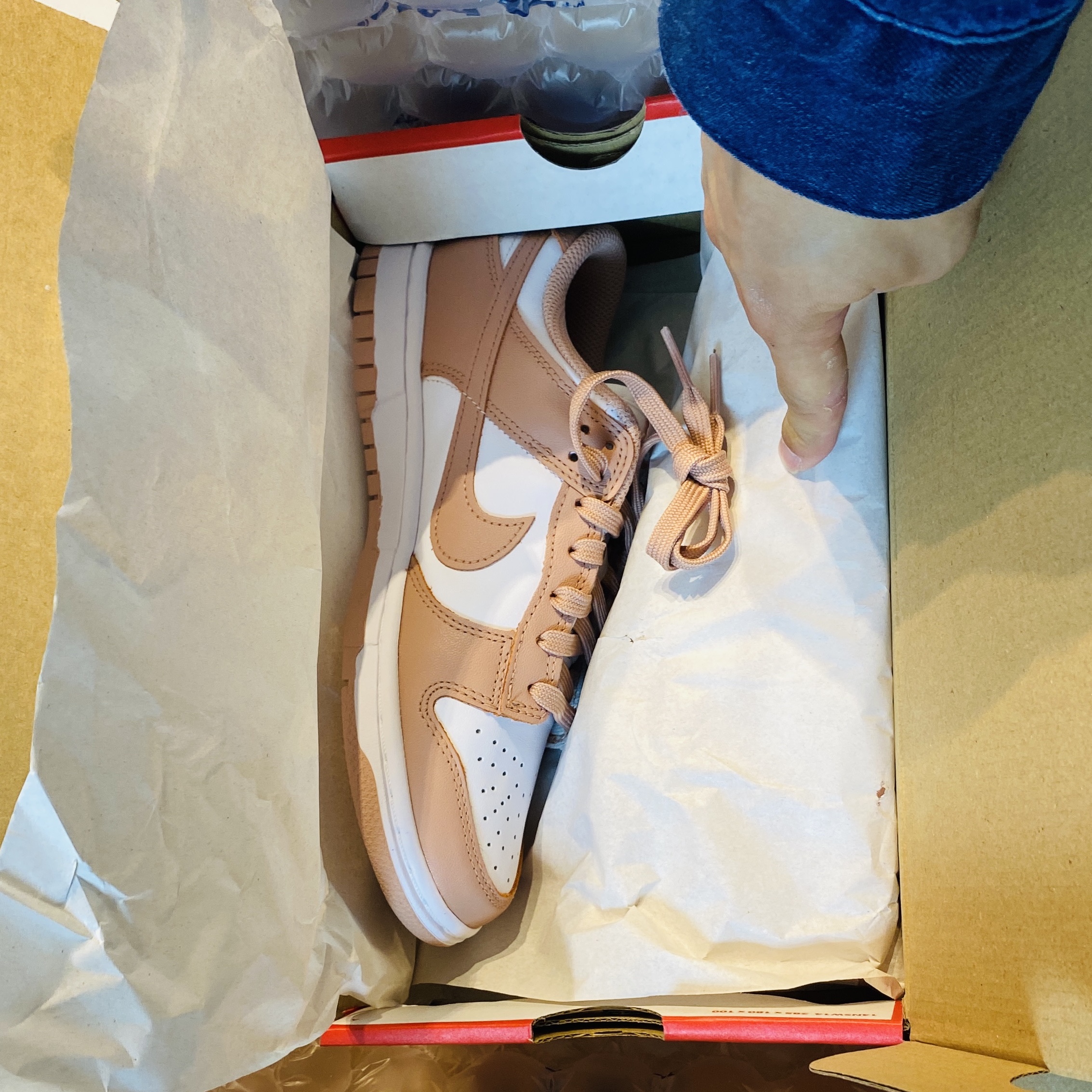 (W) Nike Dunk Low Rose Whisper 착용 스타일