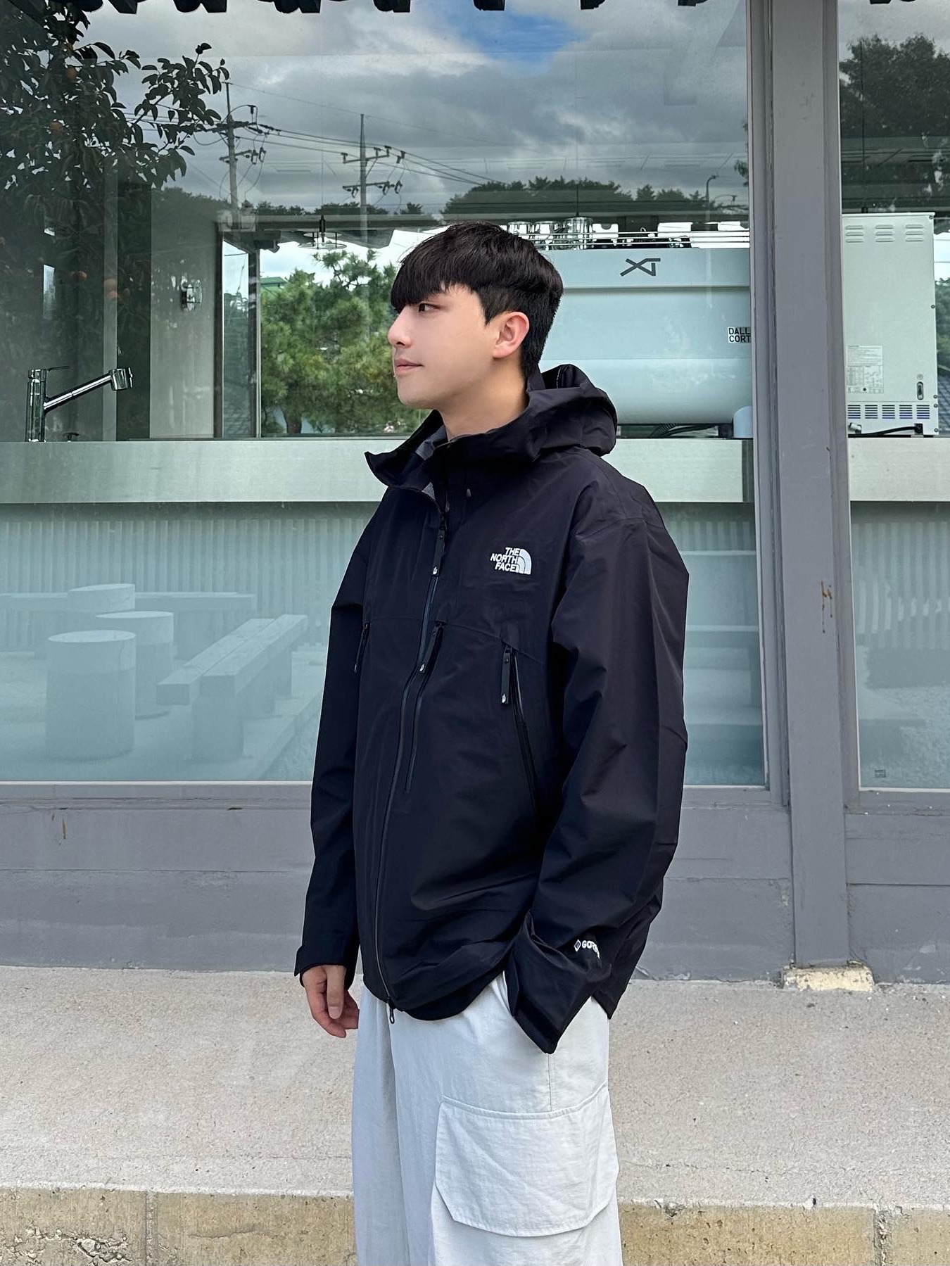 The North Face White Label Ranger Jacket Black 착용 스타일 - 1