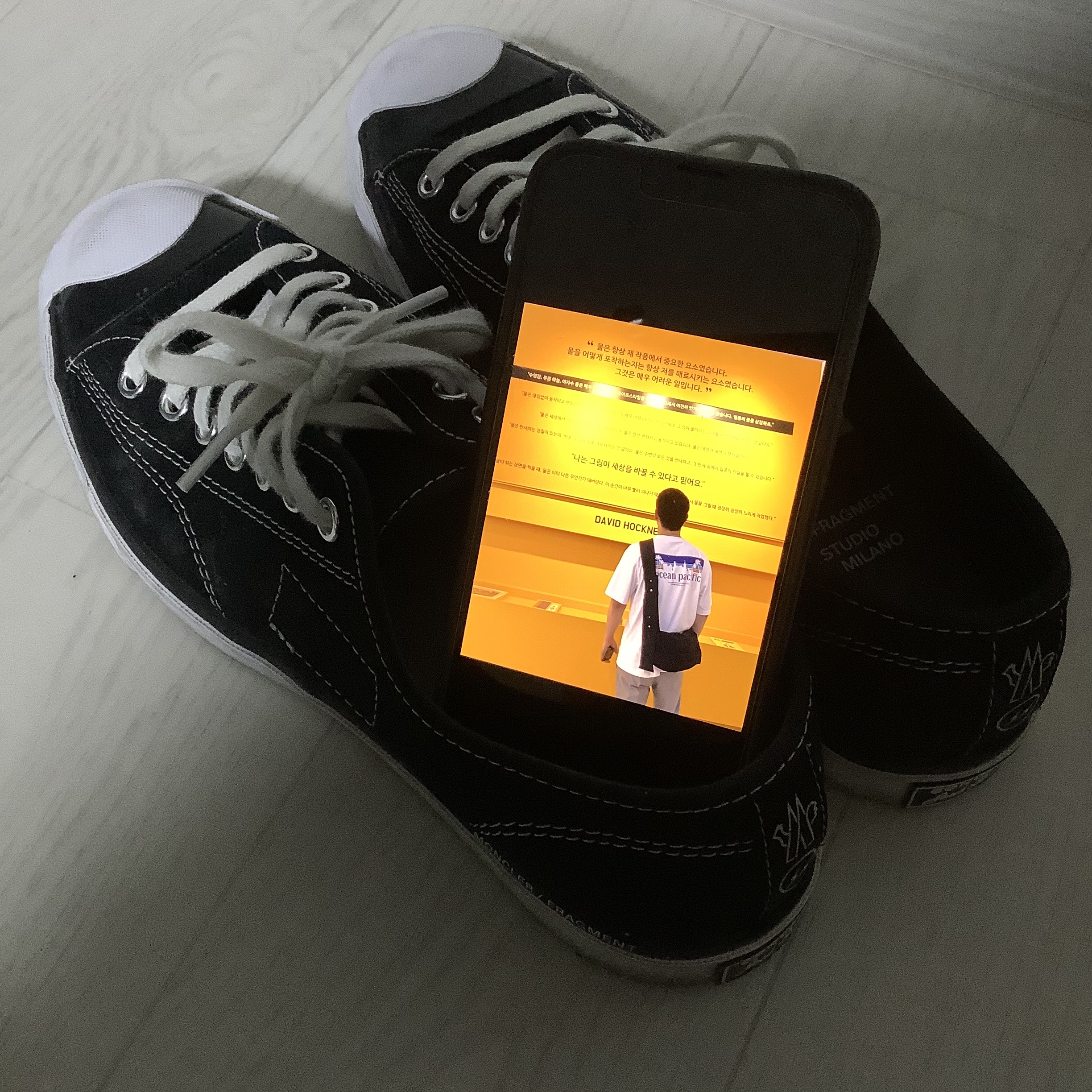 Converse x Moncler x Fragment Jack Purcell Fraylor II Black 착용 스타일
