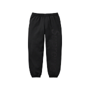 Supreme Satin Applique Sweatpants Black - 23FW