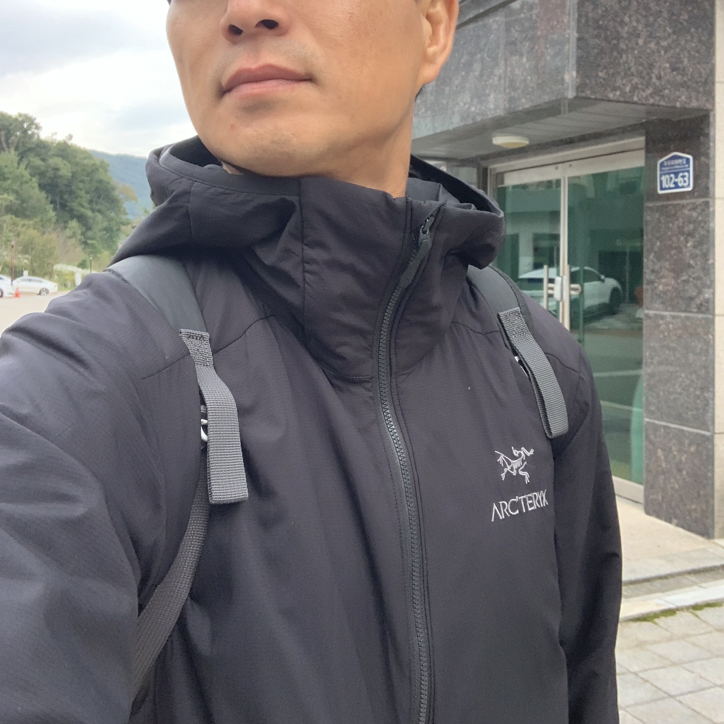 Arc'teryx Captive Split T-Shirt Black Sapphire, Arc'teryx Gamma Pants Black 착용 스타일 - 2