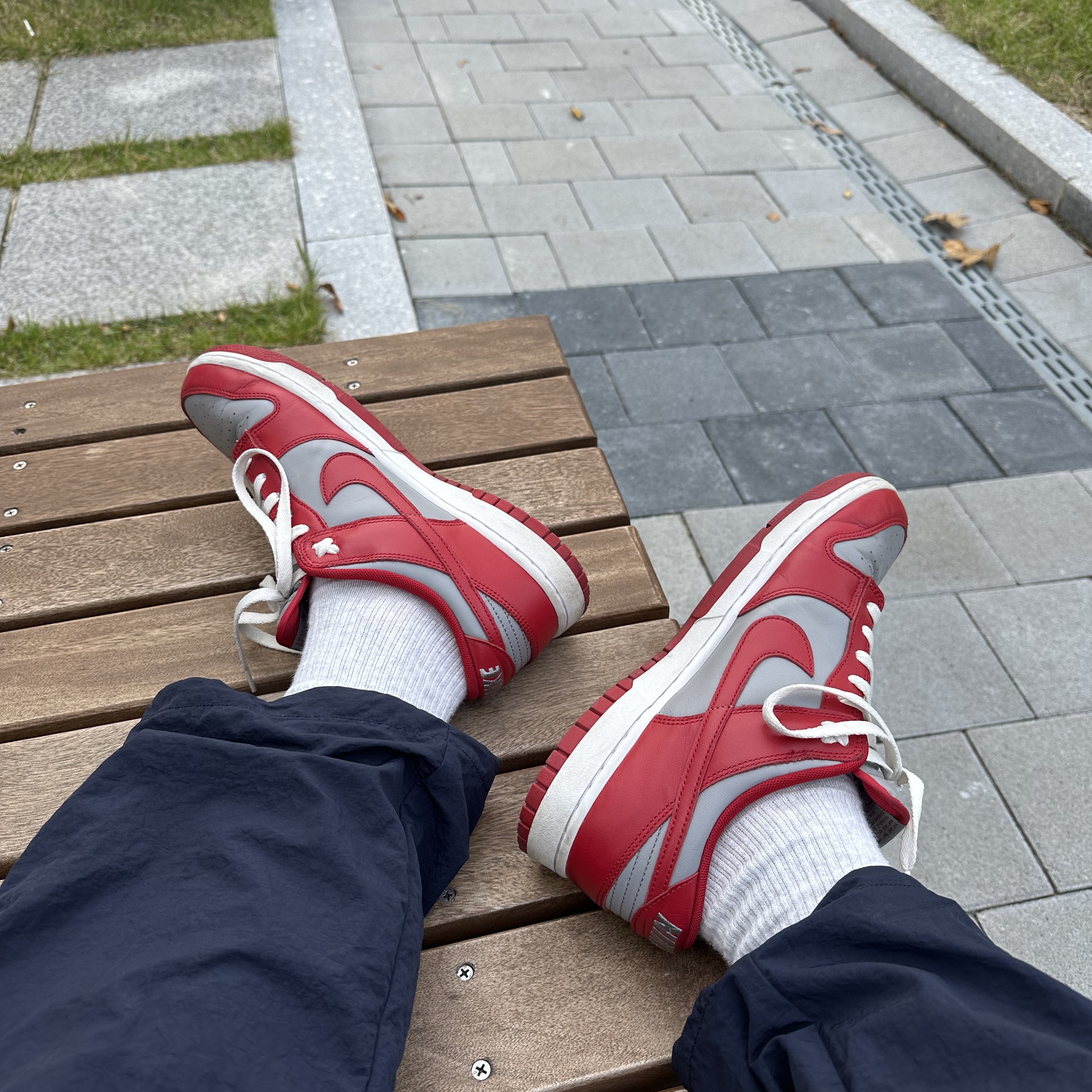 Nike Dunk Low Retro Medium Grey 착용 스타일