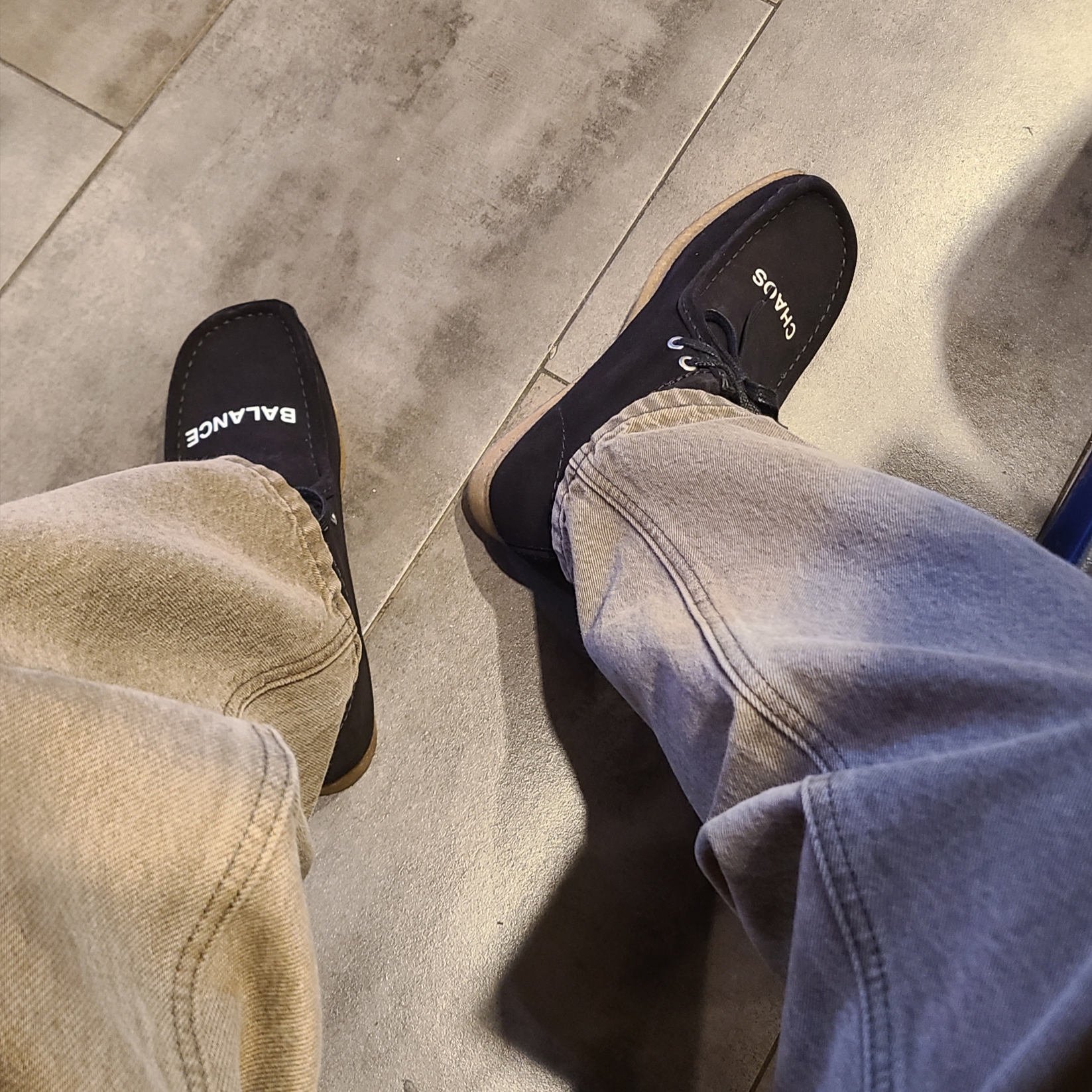 Clarks x Undercover Wallabee Boot Black 착용 스타일