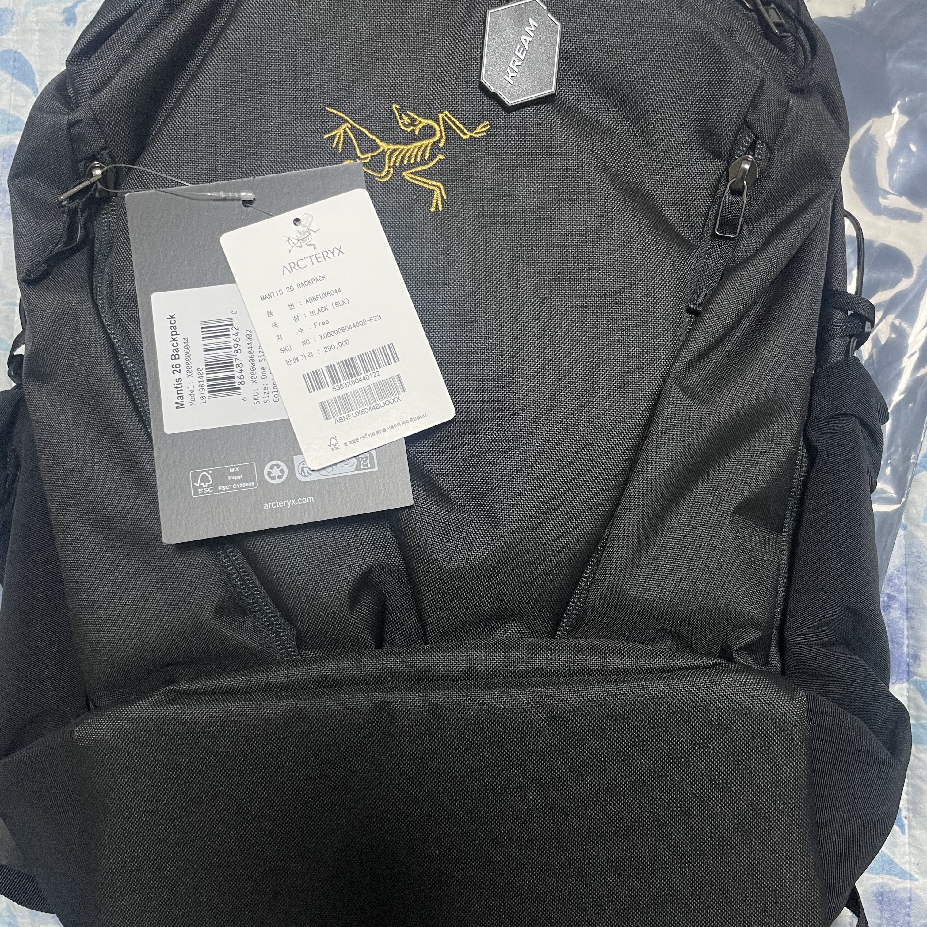Arc'teryx Mantis 26 Backpack Black 착용 스타일