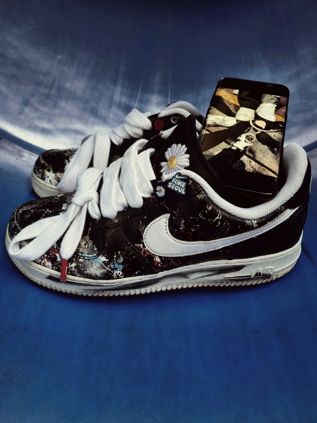 Nike x Peaceminusone Air Force 1 Low Para-Noise 착용 스타일 - 5