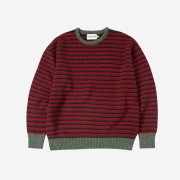 Thevinylhouse Mohair Multi Striped Sweater Red