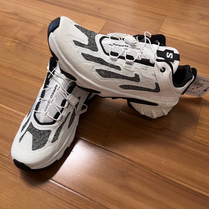 Salomon Speedverse PRG White Vanilla Ice 착용 스타일